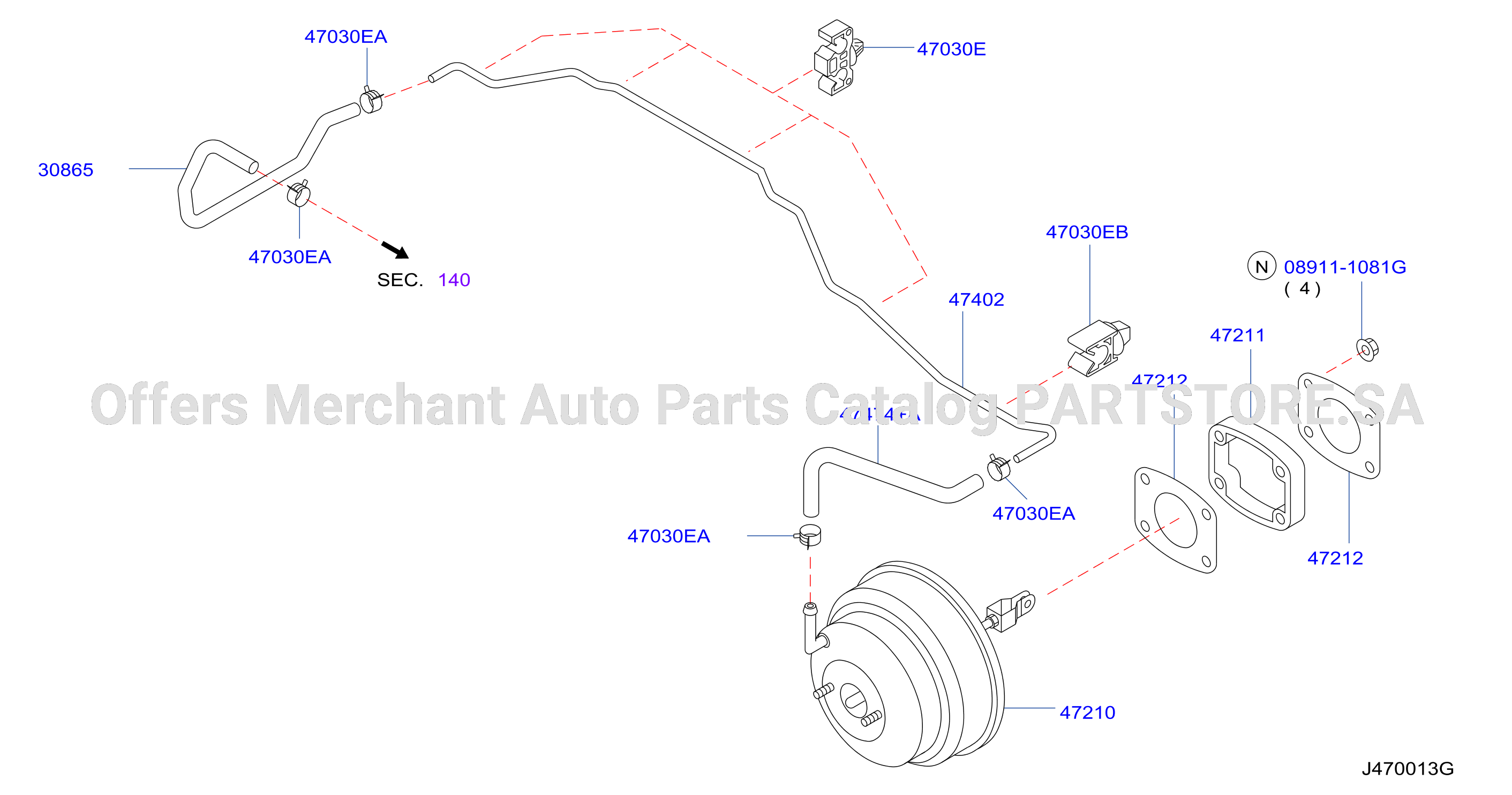 Brake Servo Servo Control A / T W / O Diff Lock