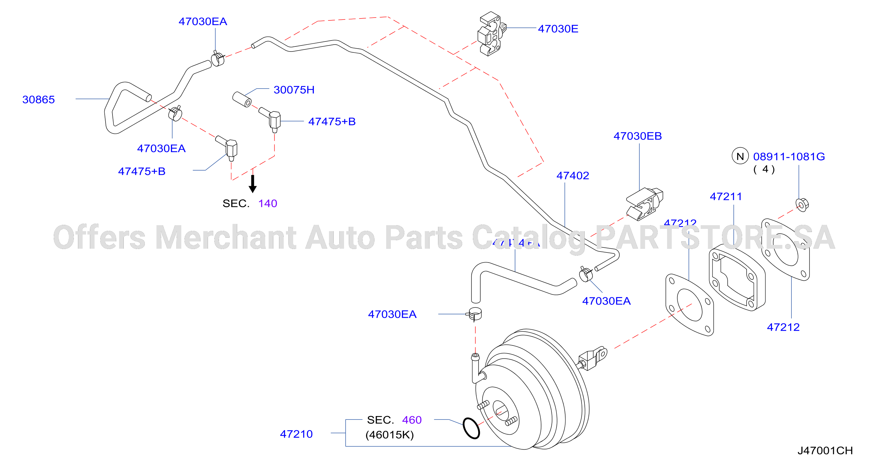 Brake Servo Servo Control A / T W / O Diff Lock