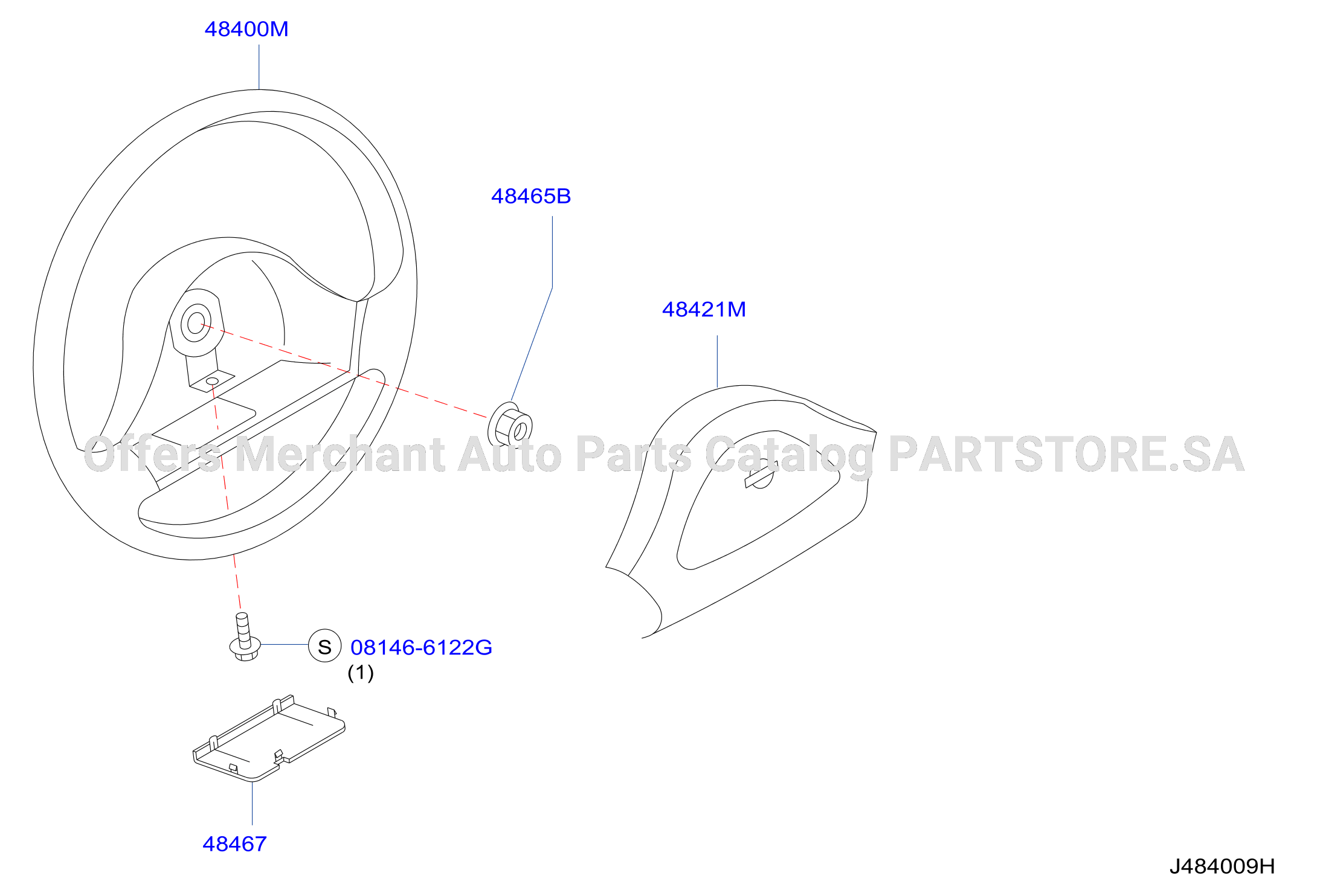 Steering Wheel Air Bag Less