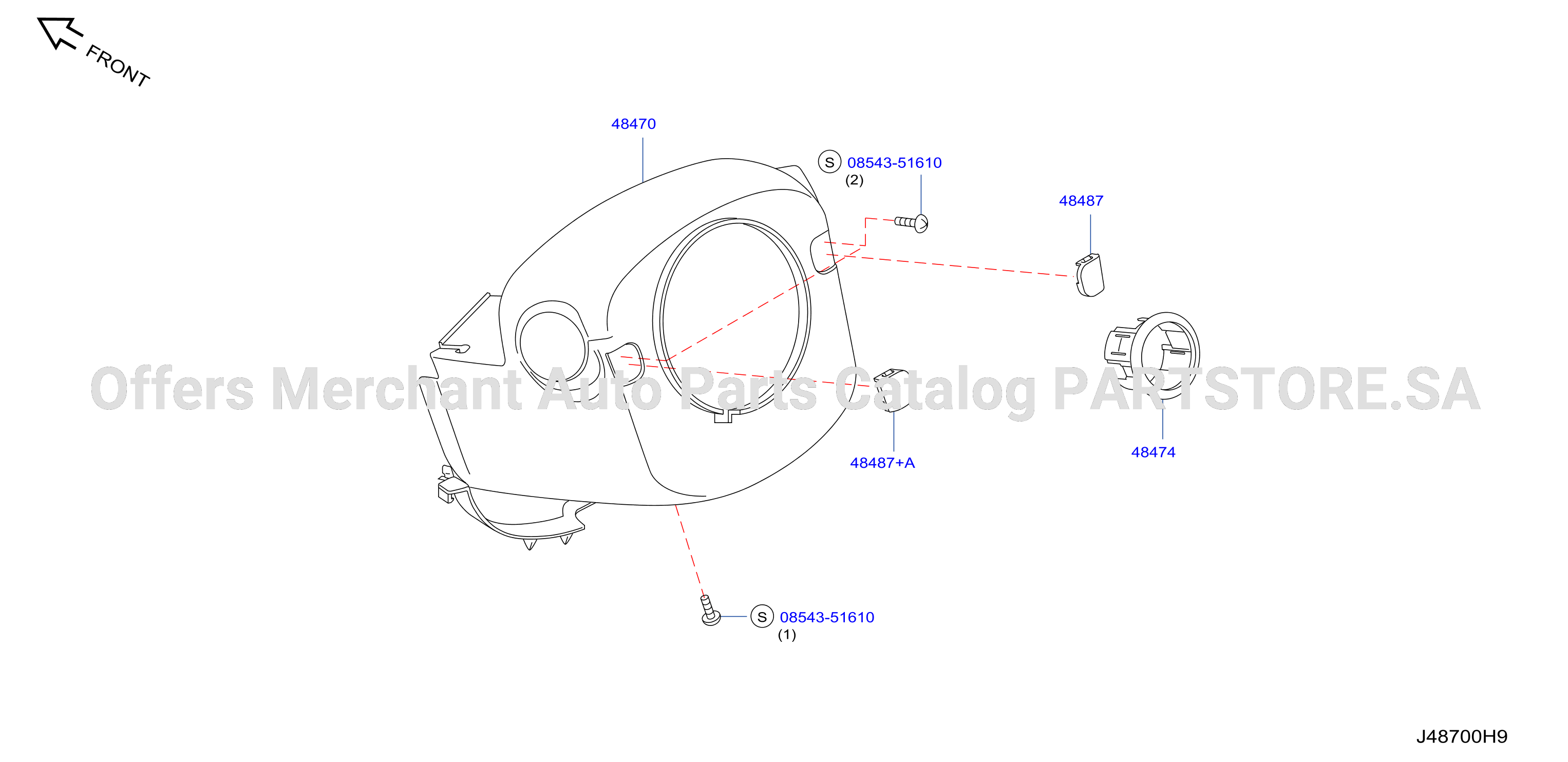 Steering Column Shell Cover