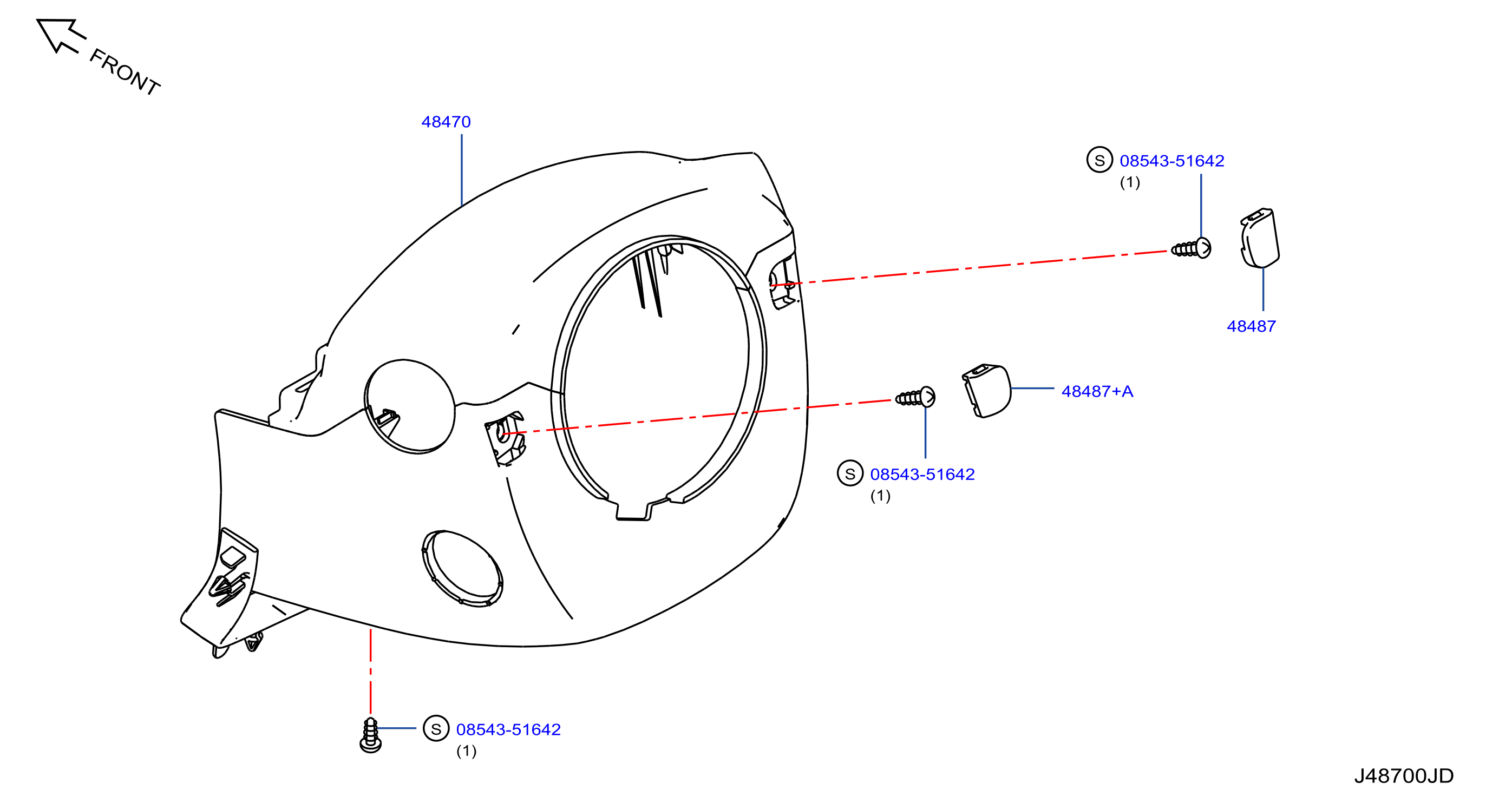 Steering Column Shell Cover W / Drive Pos Sw