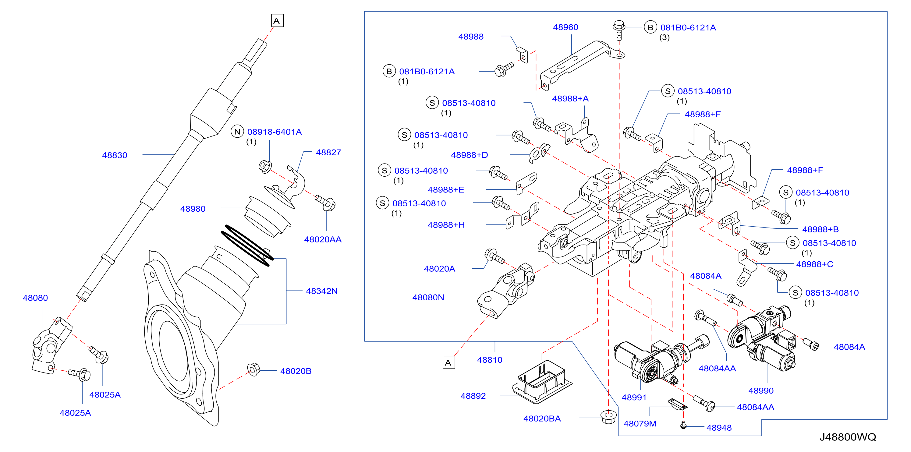Steering Column W / O Lock Strg Mex