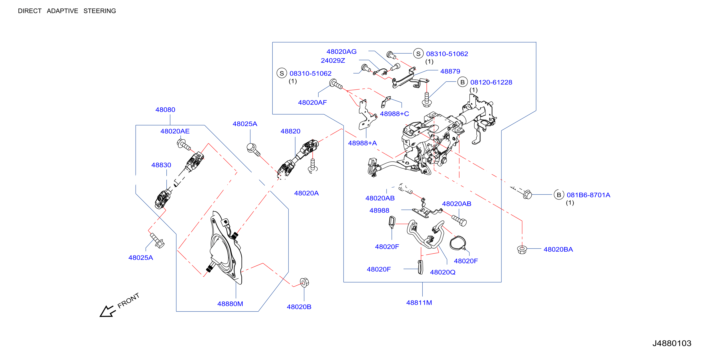 Steering Column For Direct Adaptive Steering