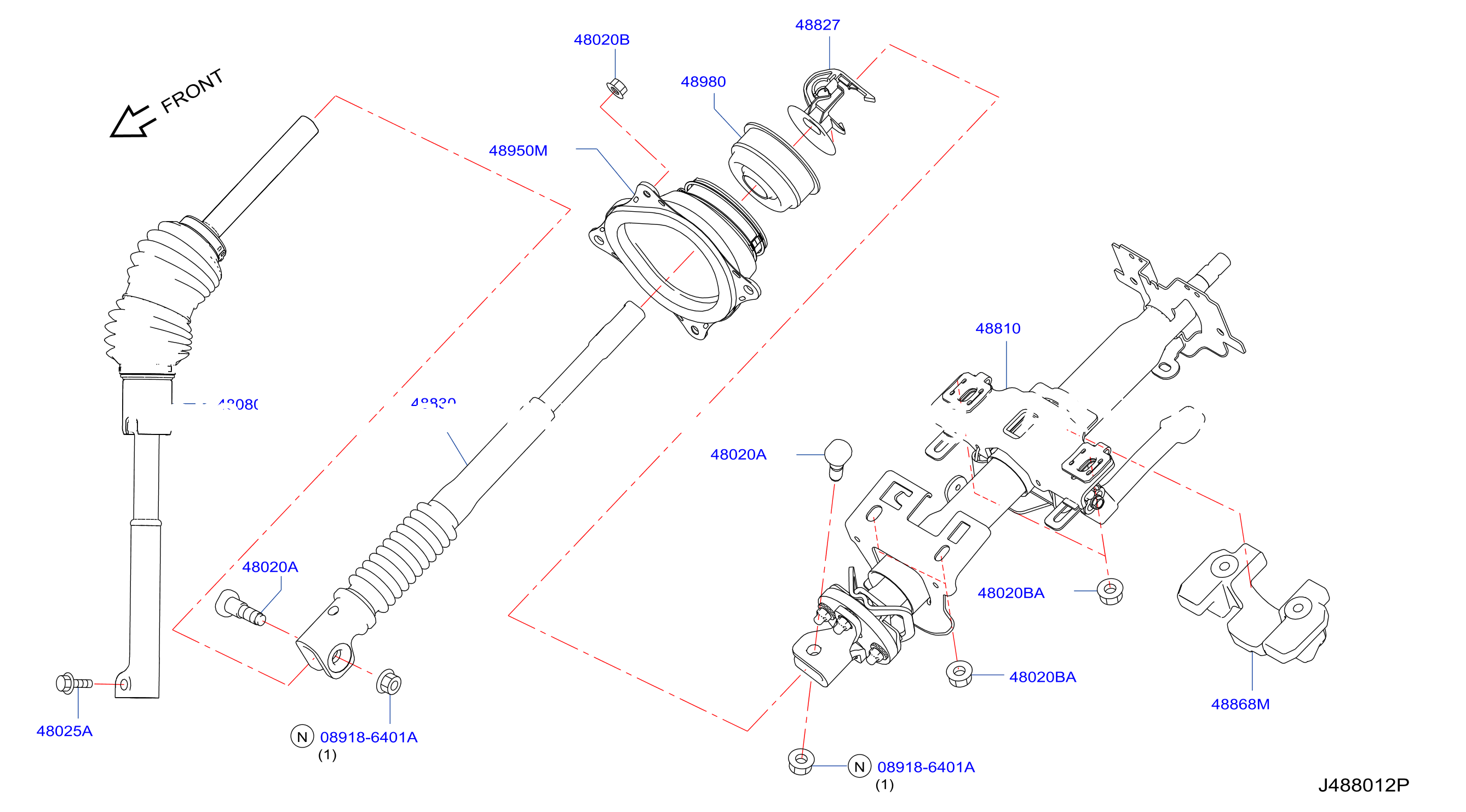 Steering Column W / Mass