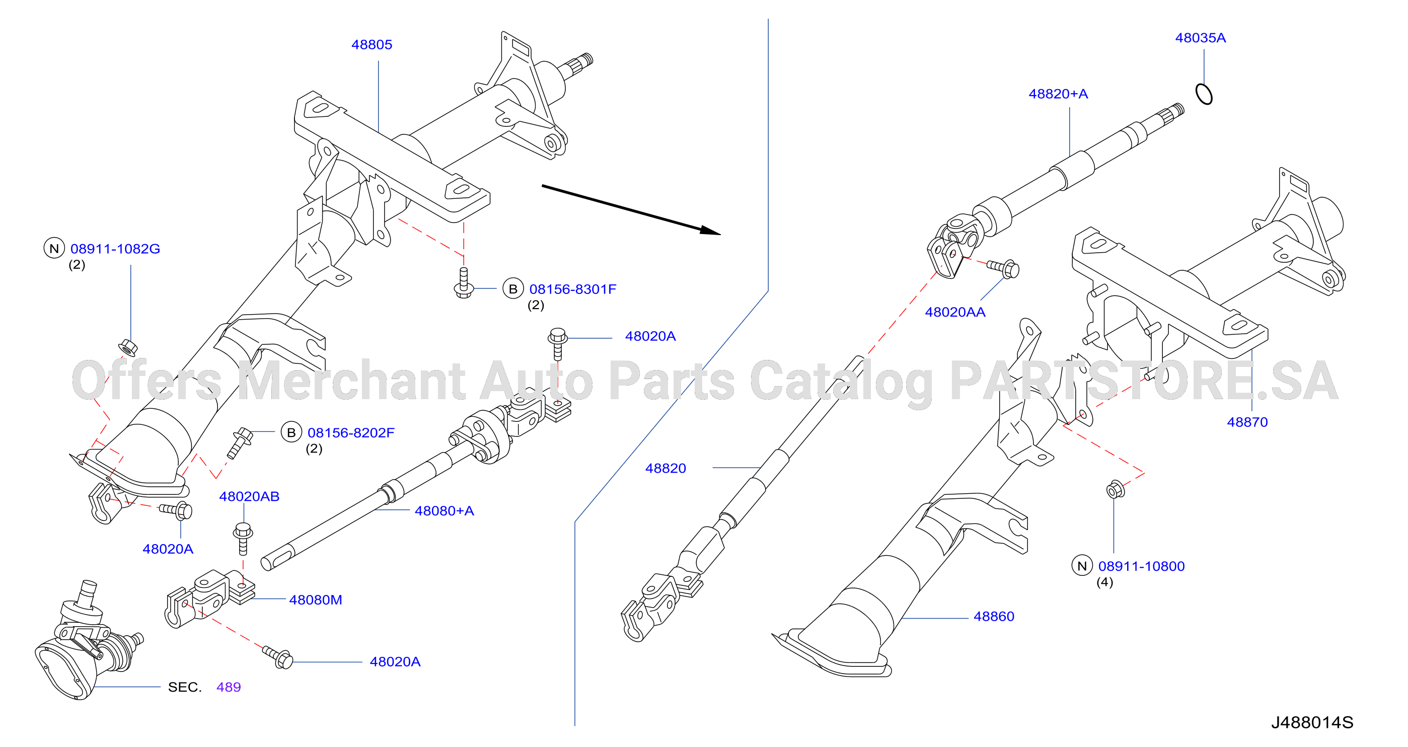 Steering Column Zd30Ddti