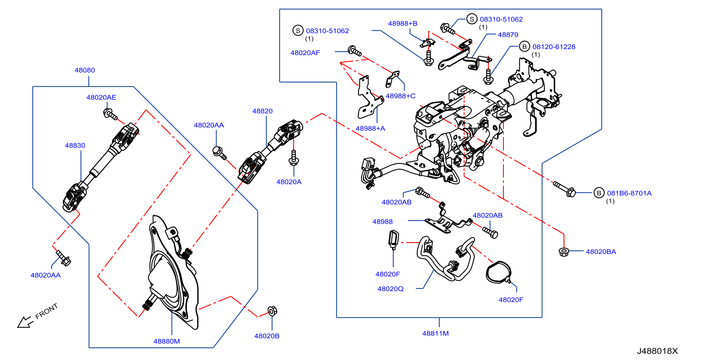 Steering Column Direct Adoptive Steering