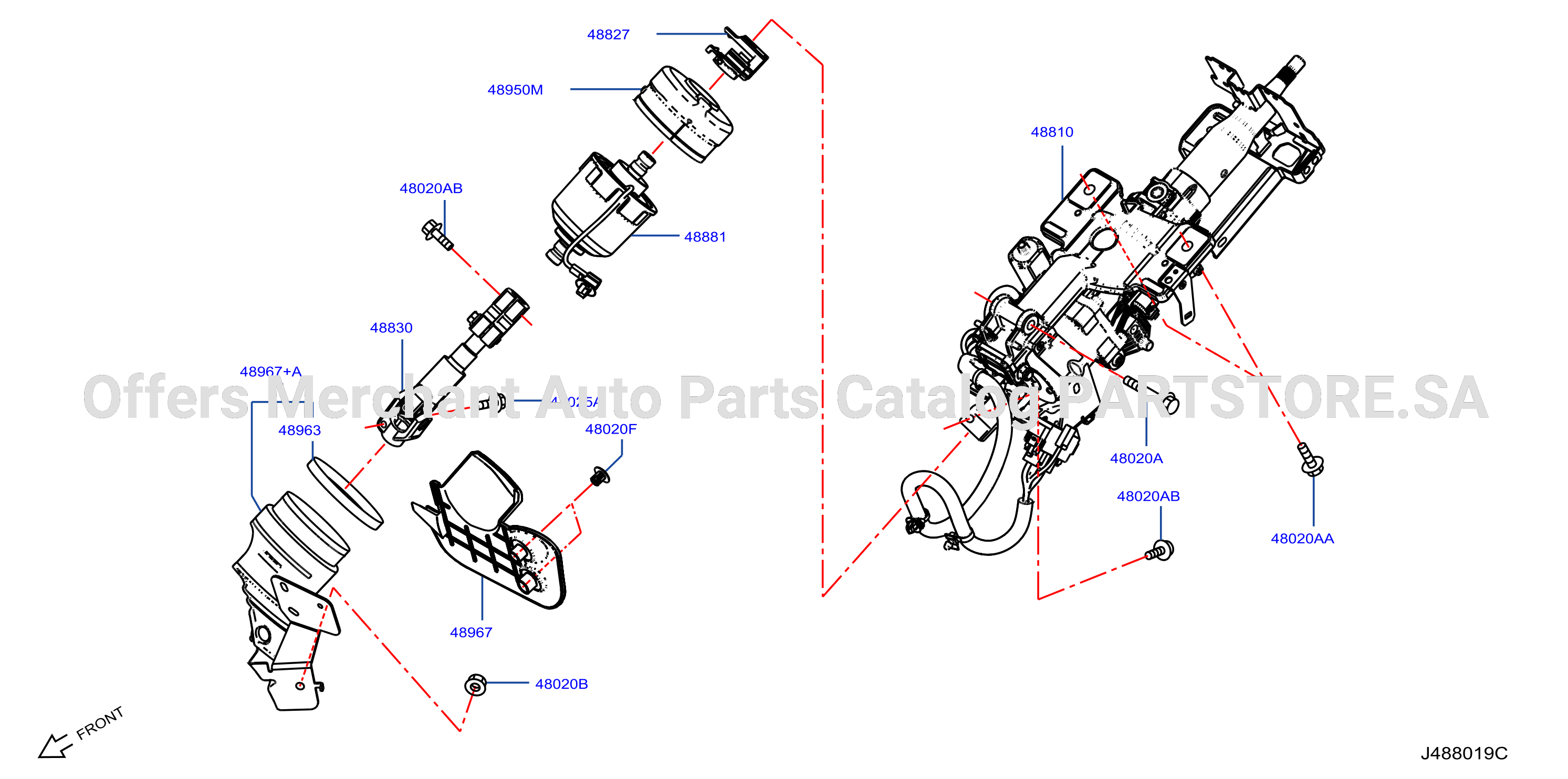 Steering Column Power Tilt Telescopic For Das
