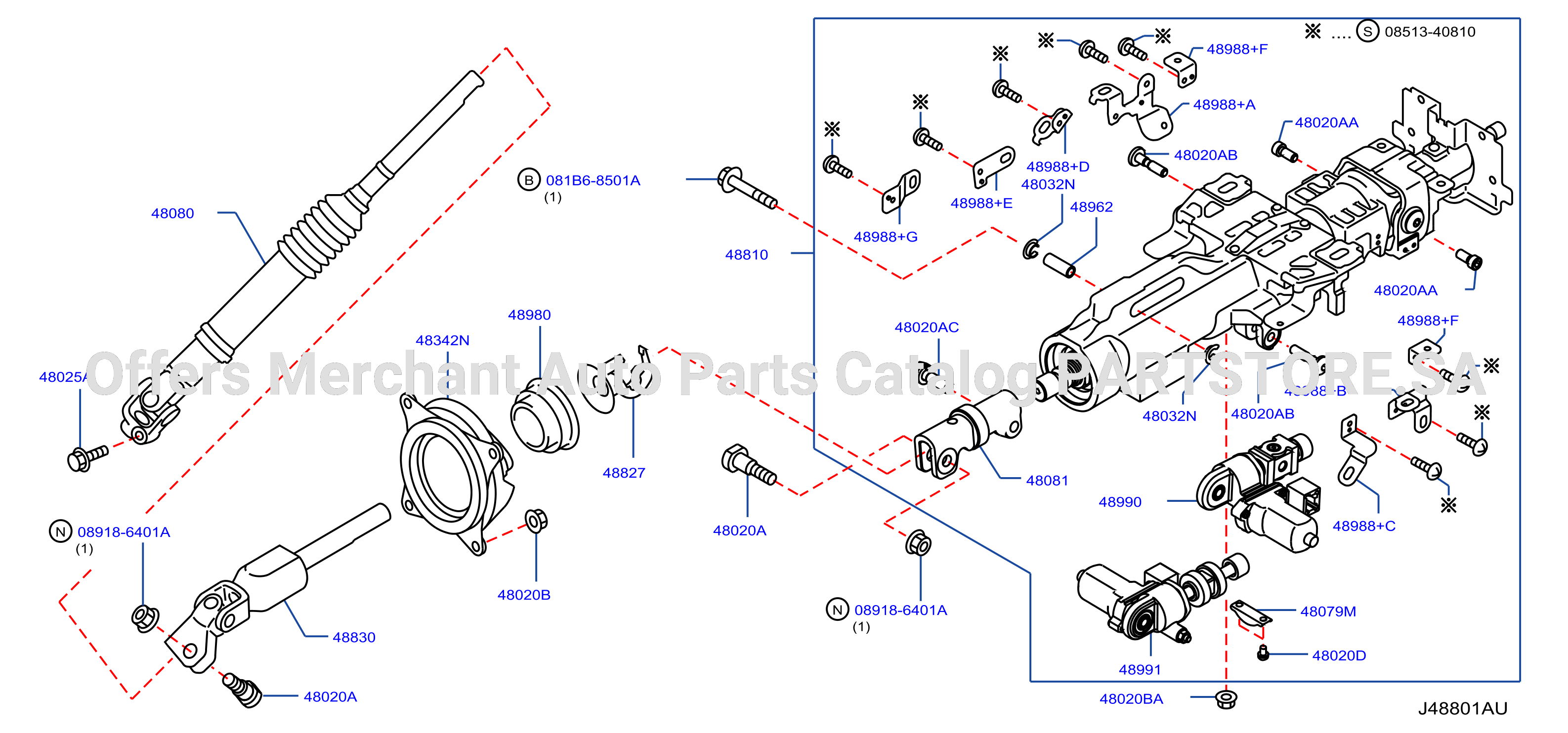 Steering Column Electric Tilt Steering