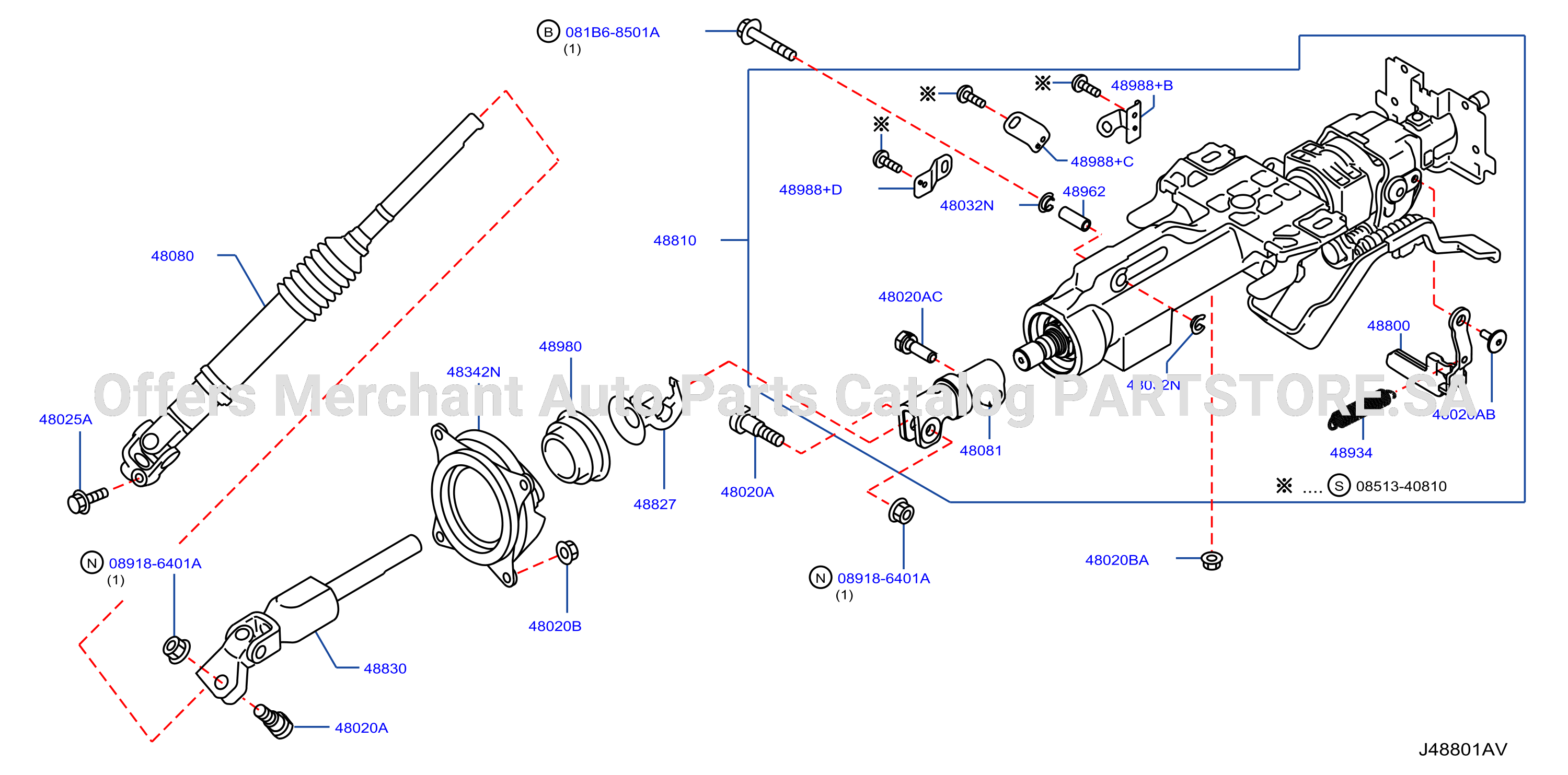 Steering Column Manual Tilt Steering