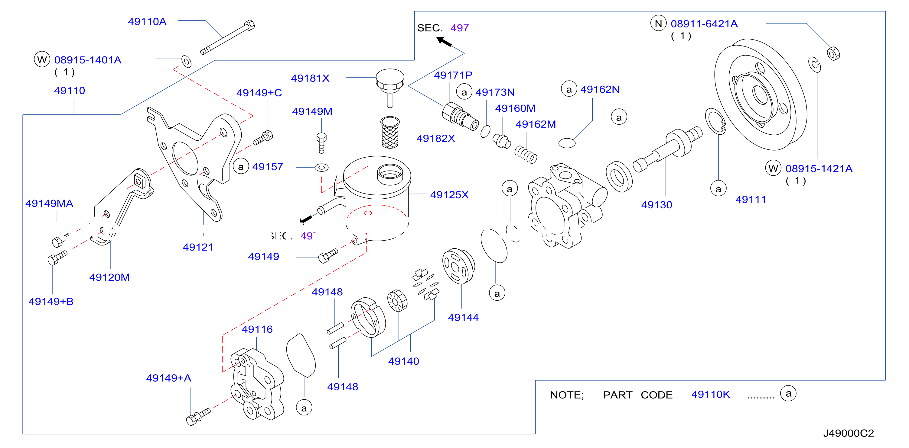 Power Steering Pump F / Power Steering