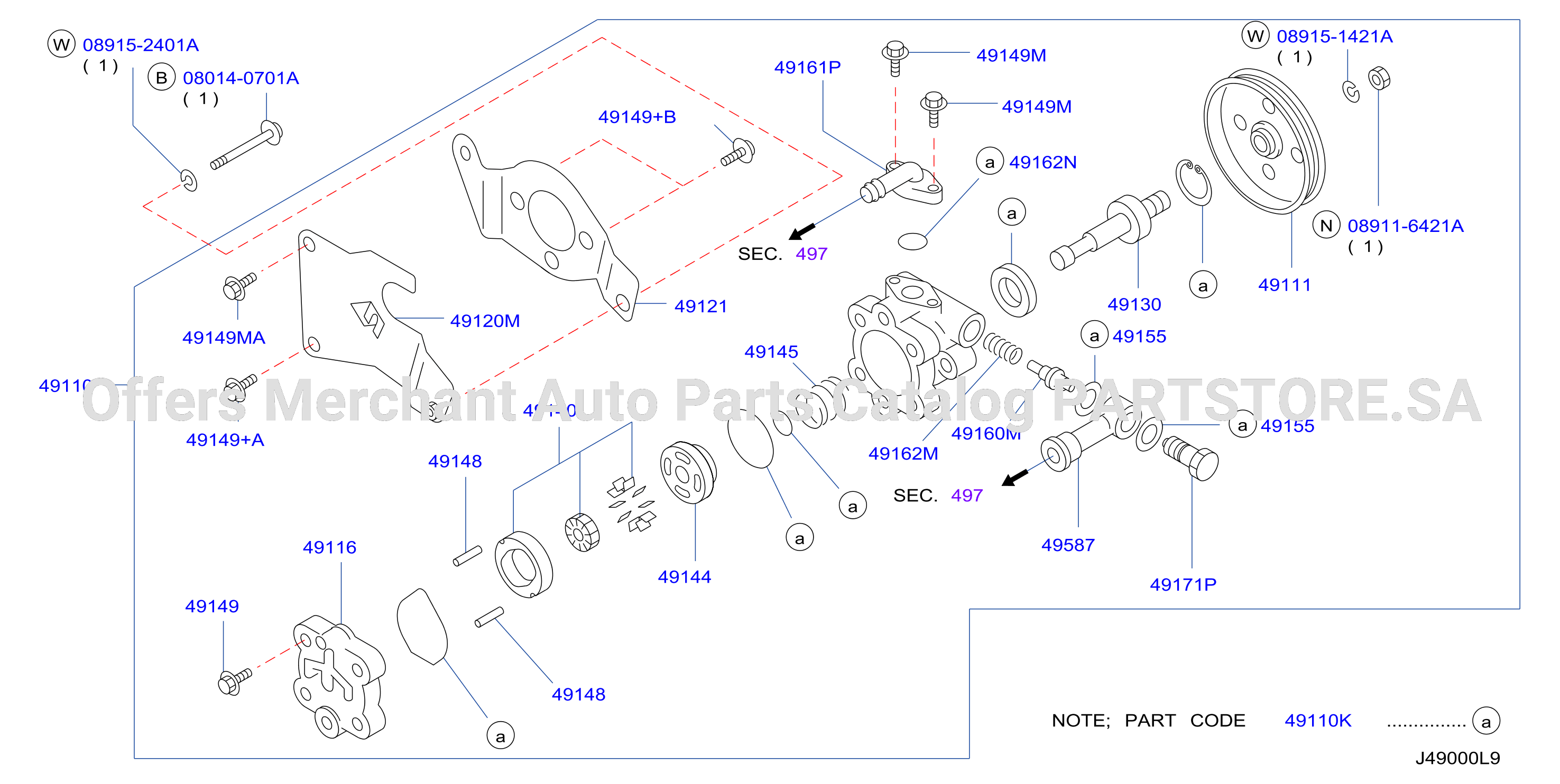 Power Steering Pump Qd32