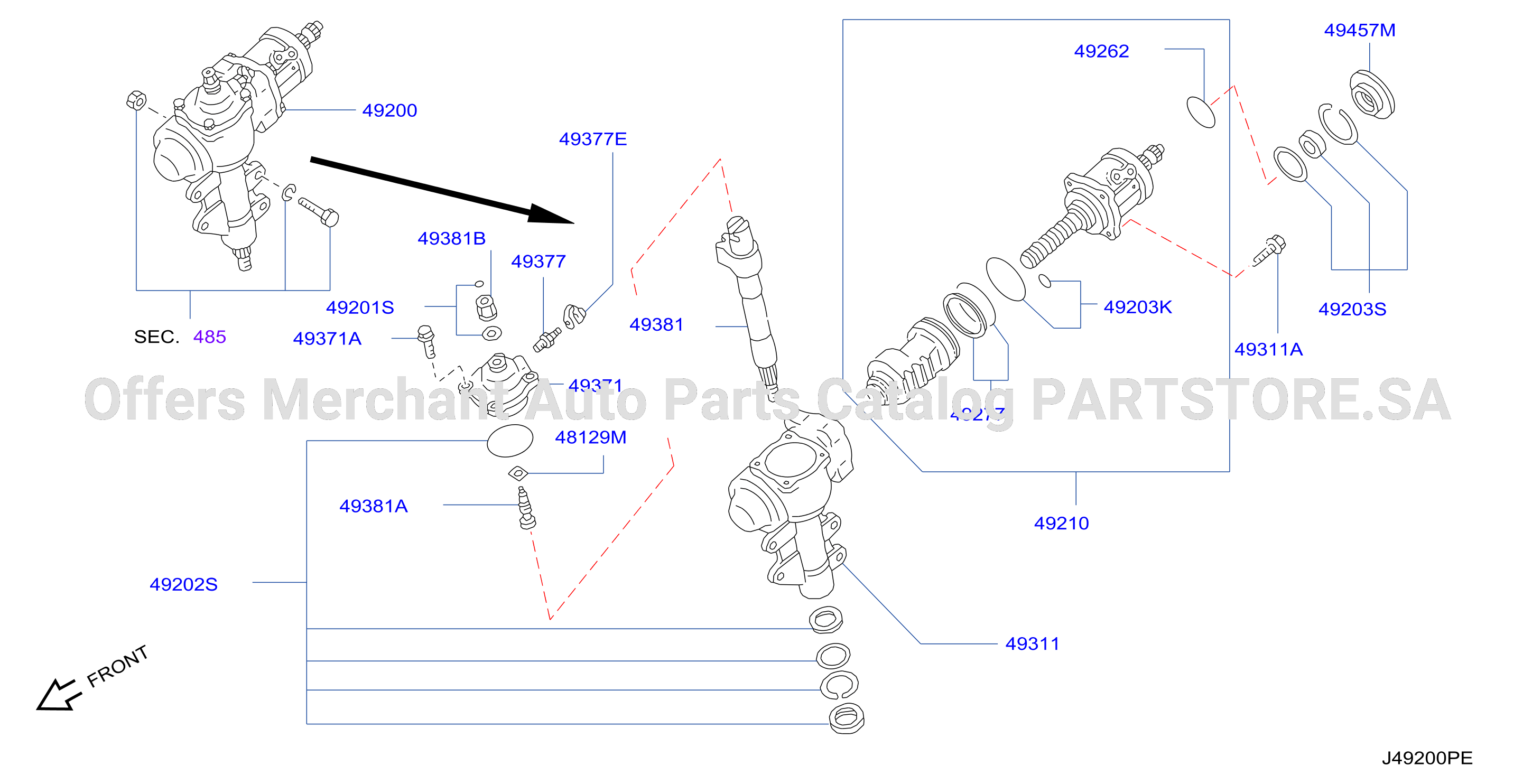 Power Steering Gear F / Pwr Strg Integral