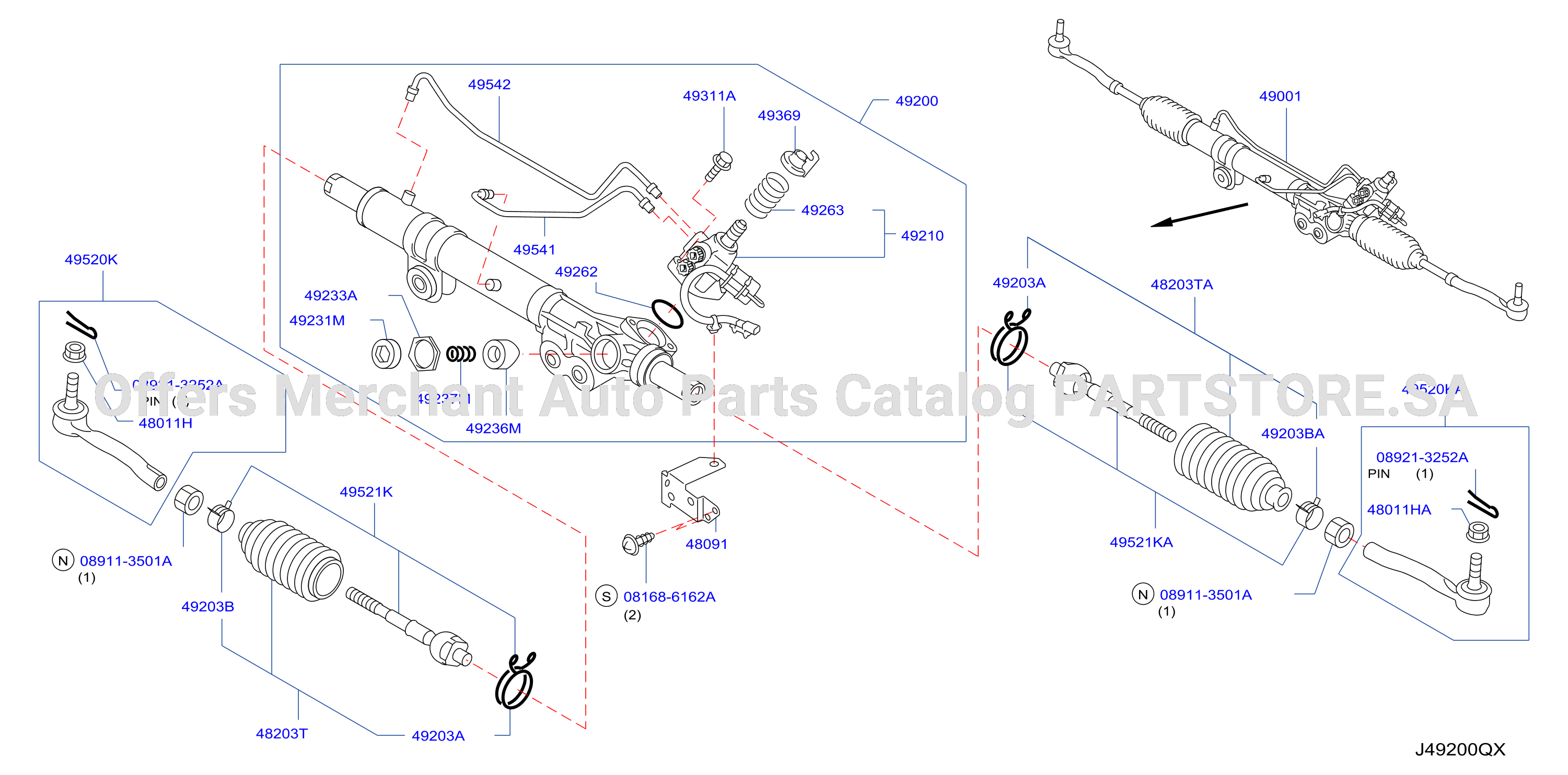 Power Steering Gear Variable Assistance Power Steering