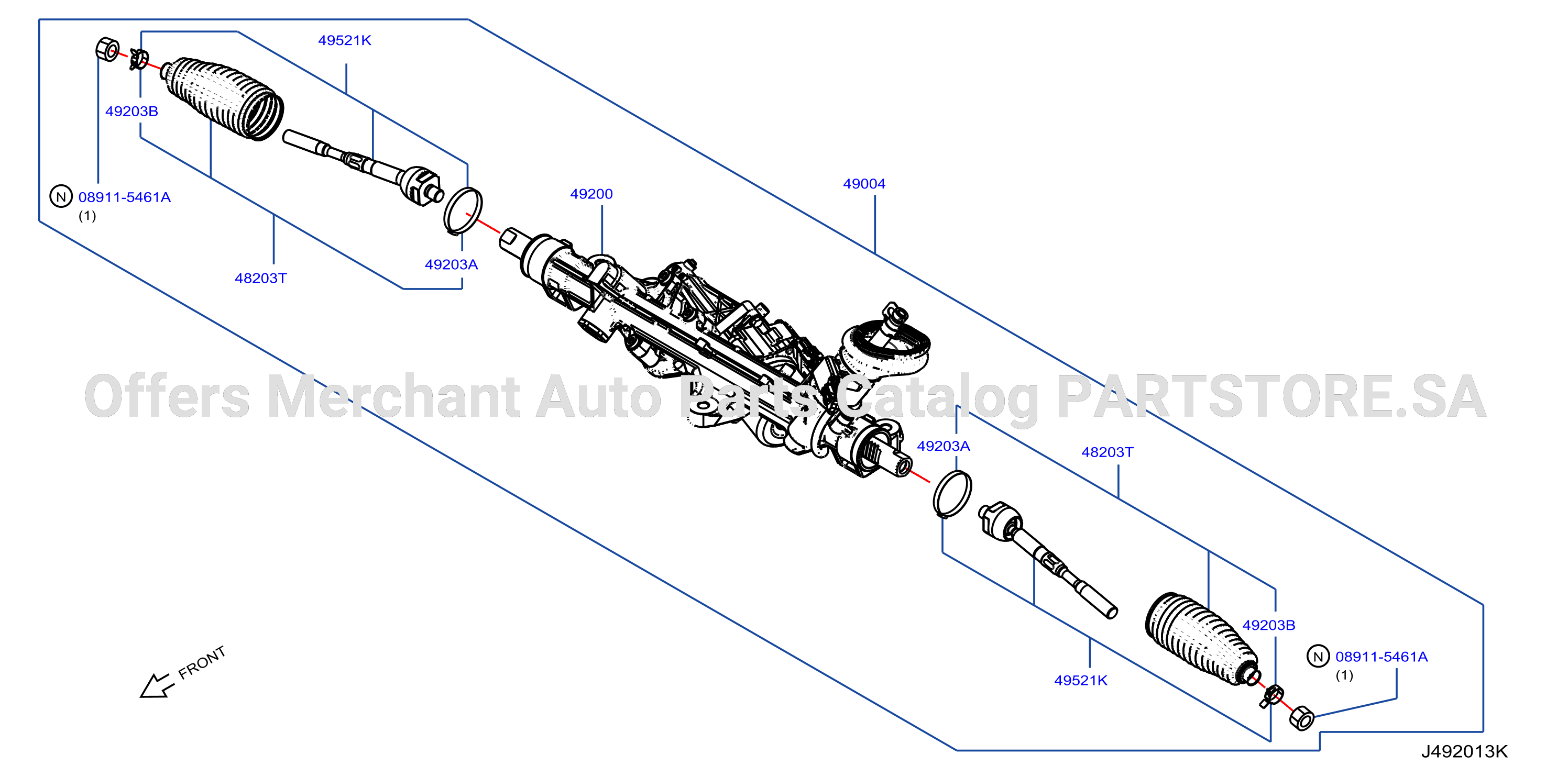 Power Steering Gear Component For Direct Adaptive Steering