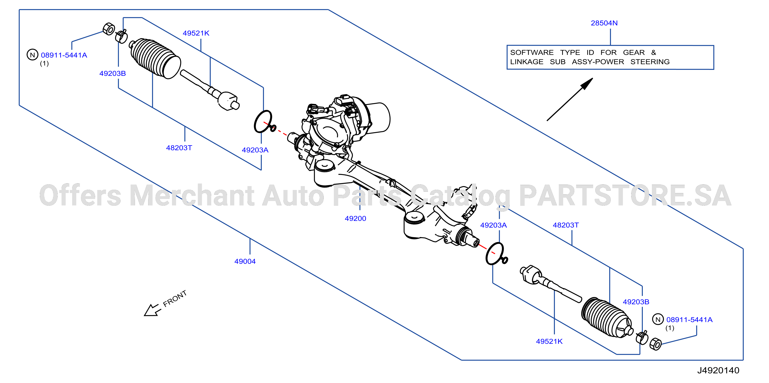 Power Steering Gear Component