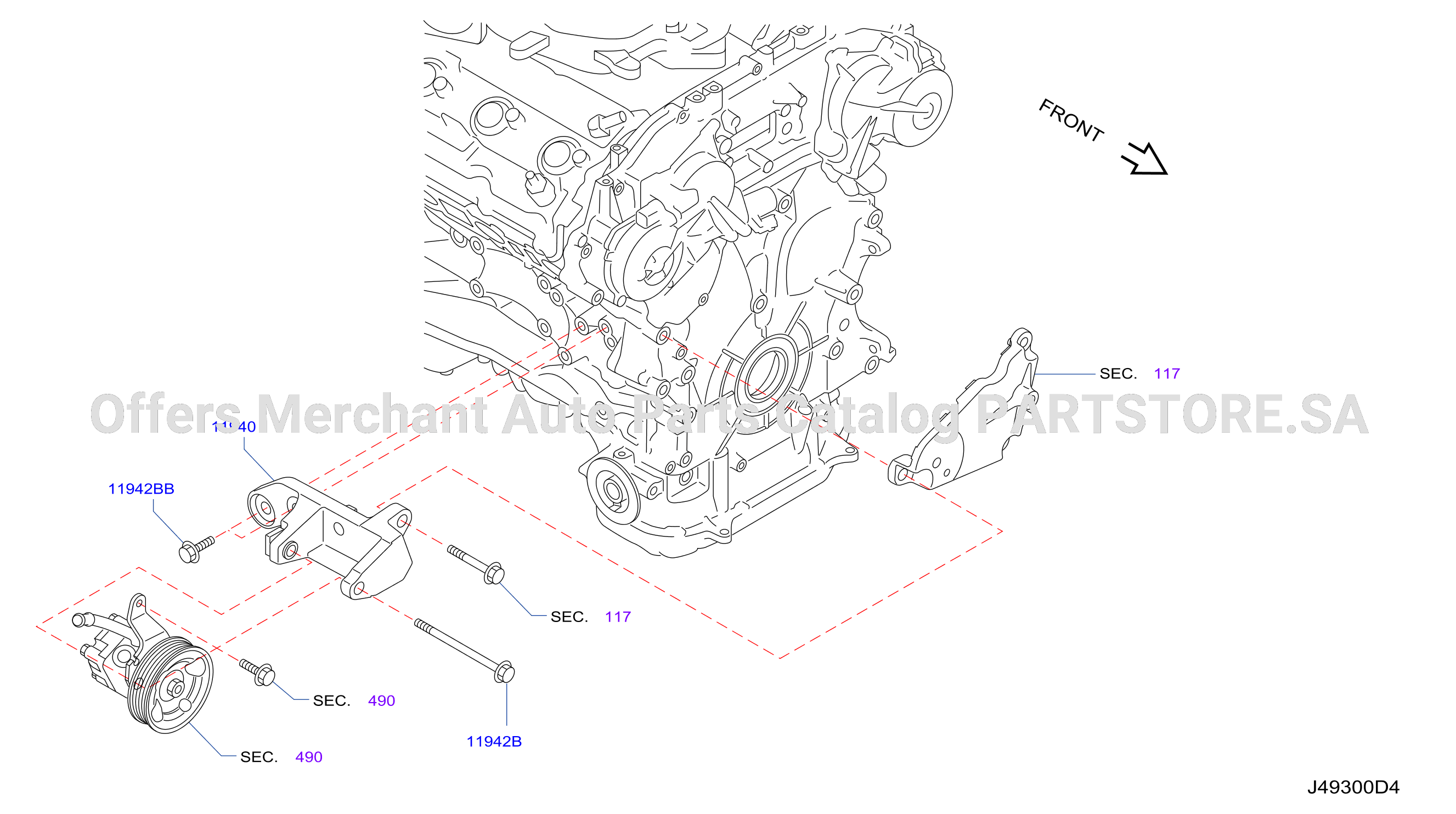 Power Steering Pump Mounting