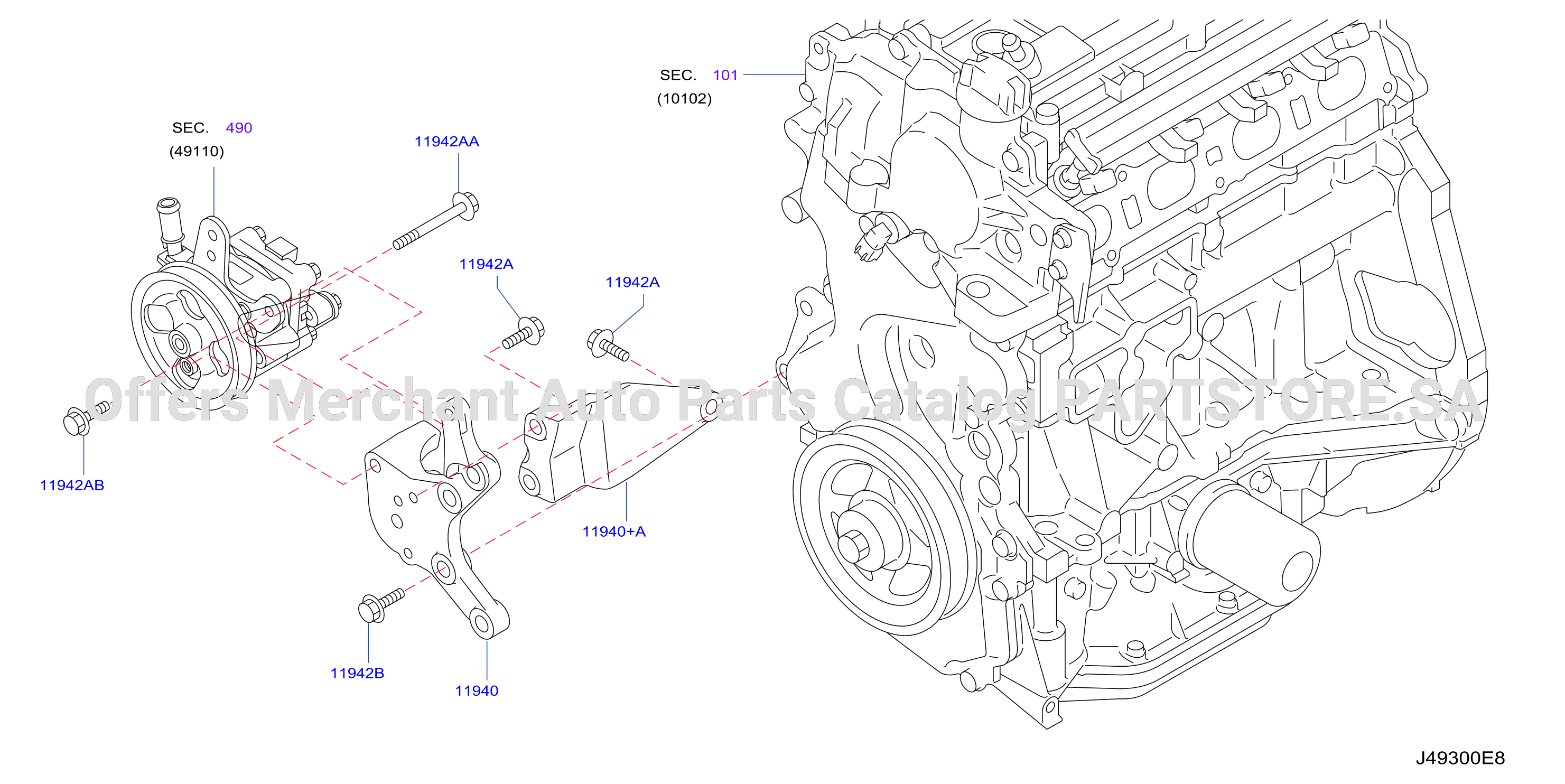 Power Steering Pump Mounting