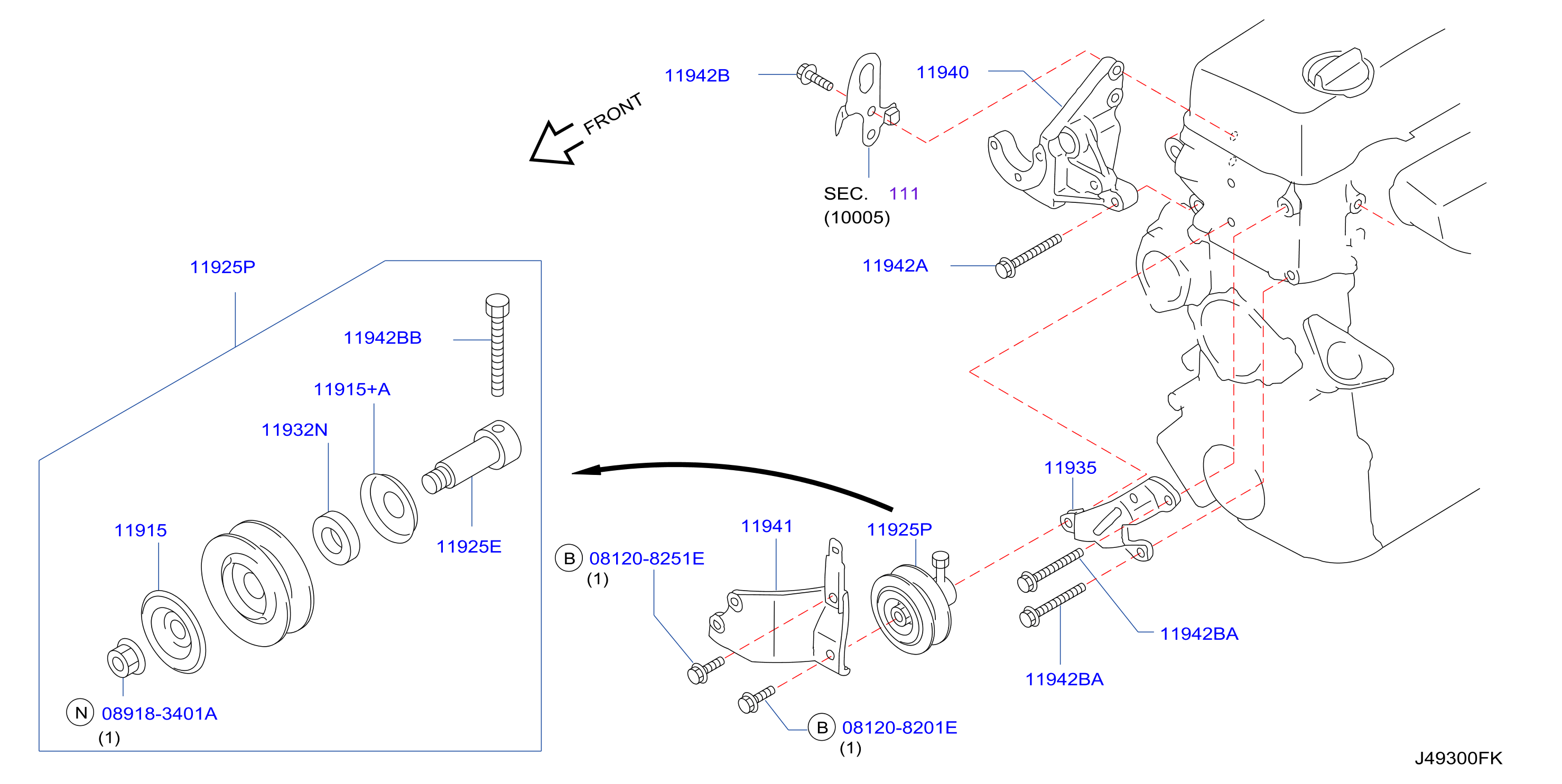 Power Steering Pump Mounting