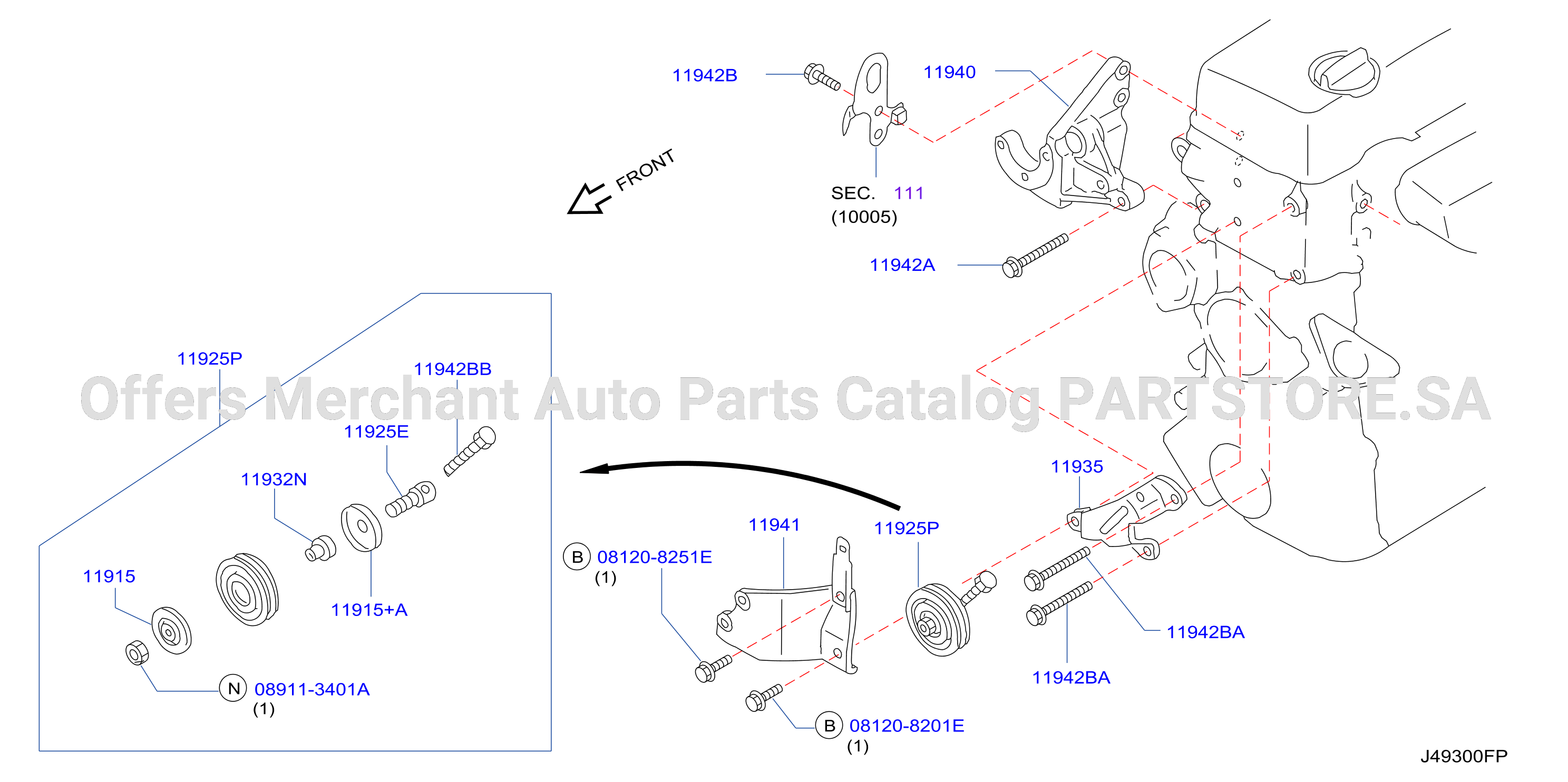 Power Steering Pump Mounting