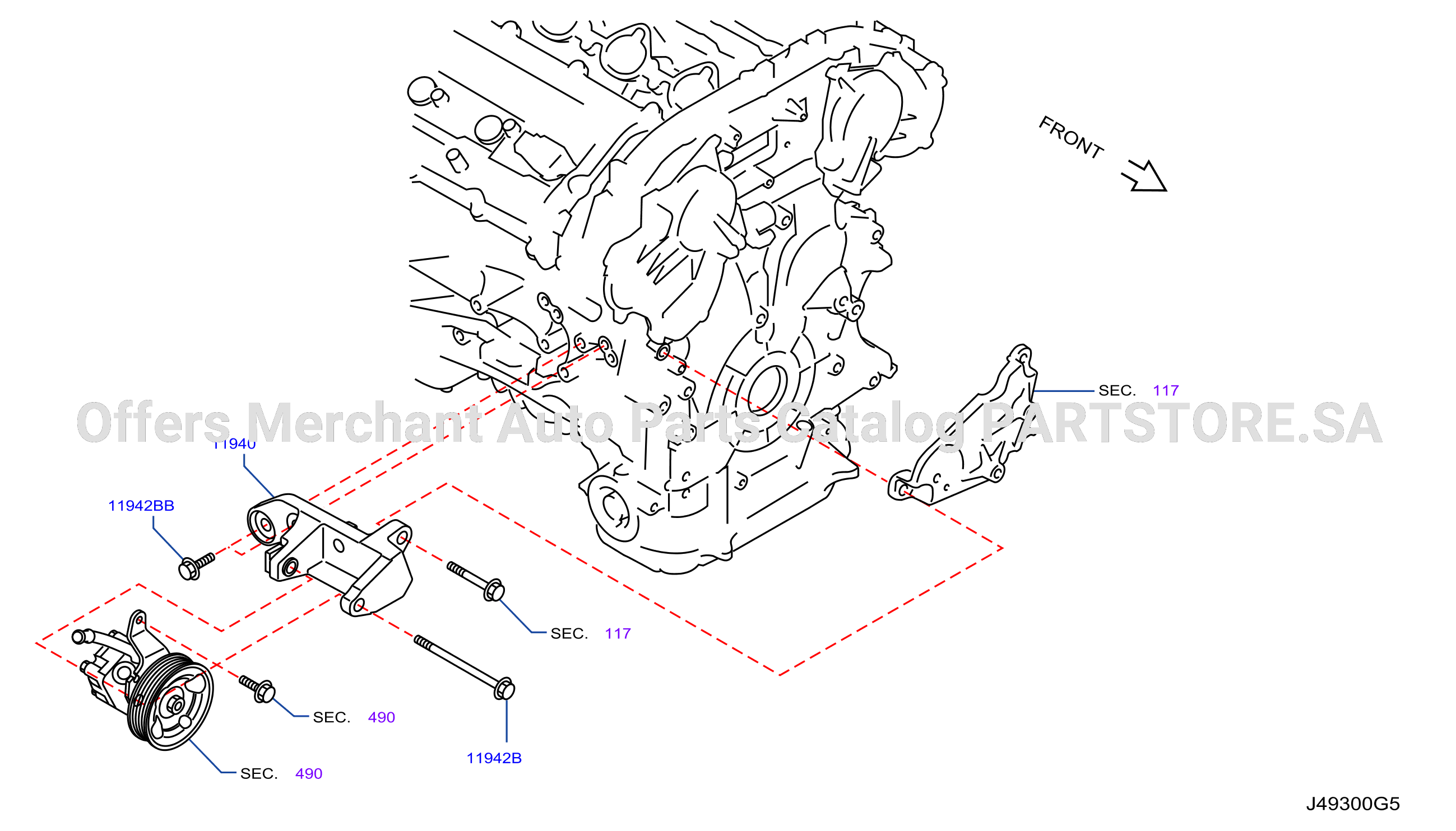 Power Steering Pump Mounting
