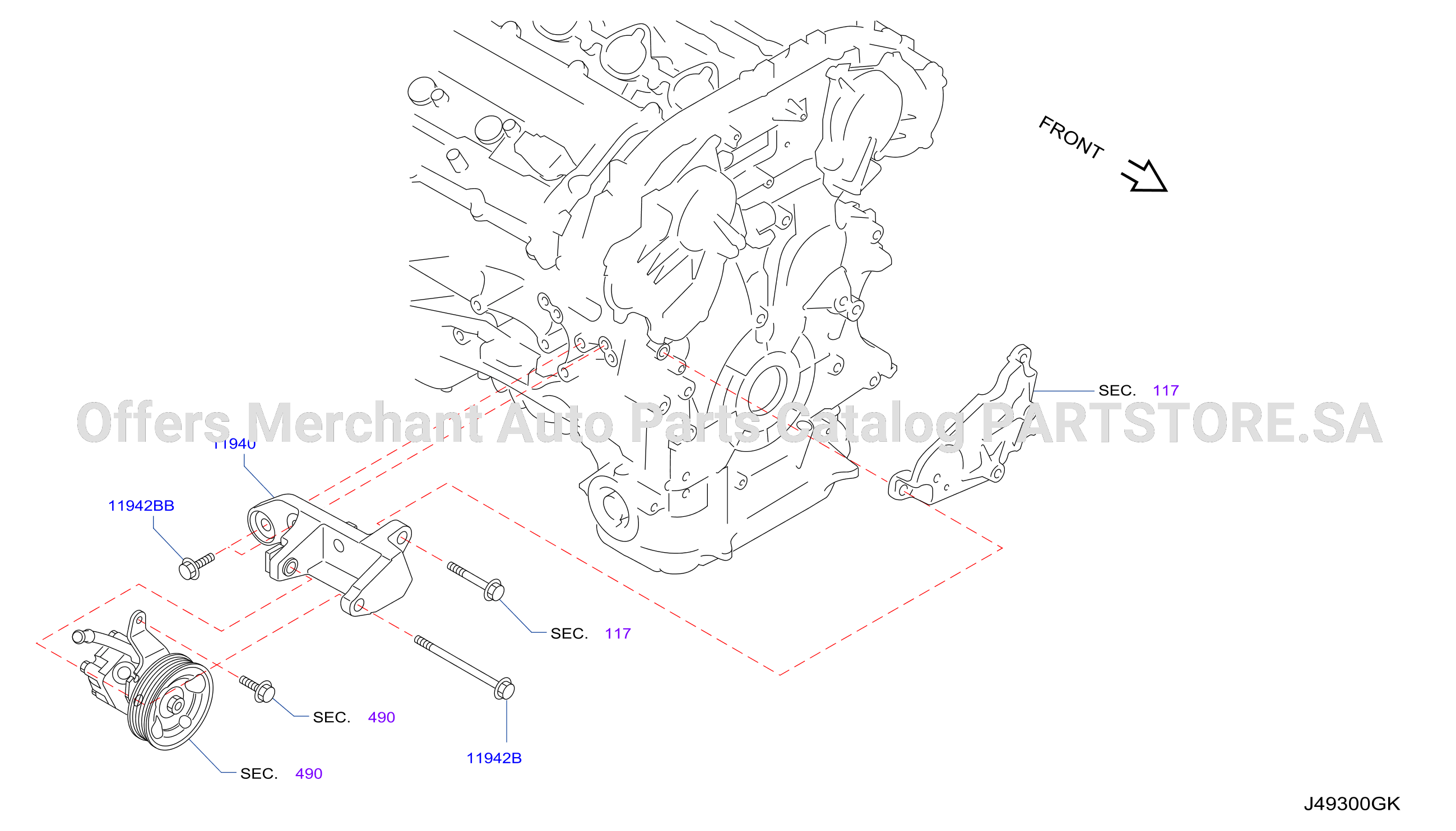 Power Steering Pump Mounting
