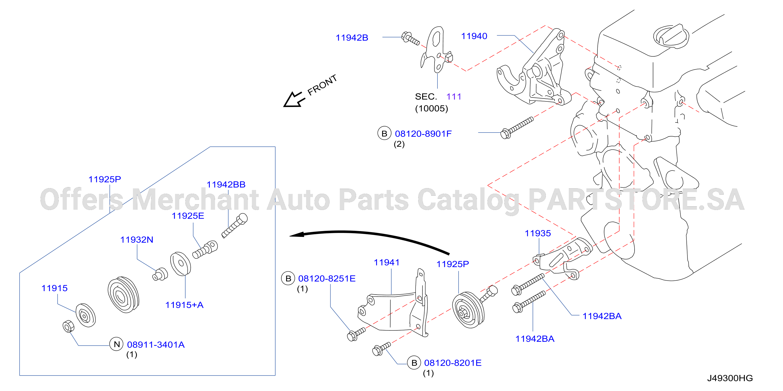 Power Steering Pump Mounting