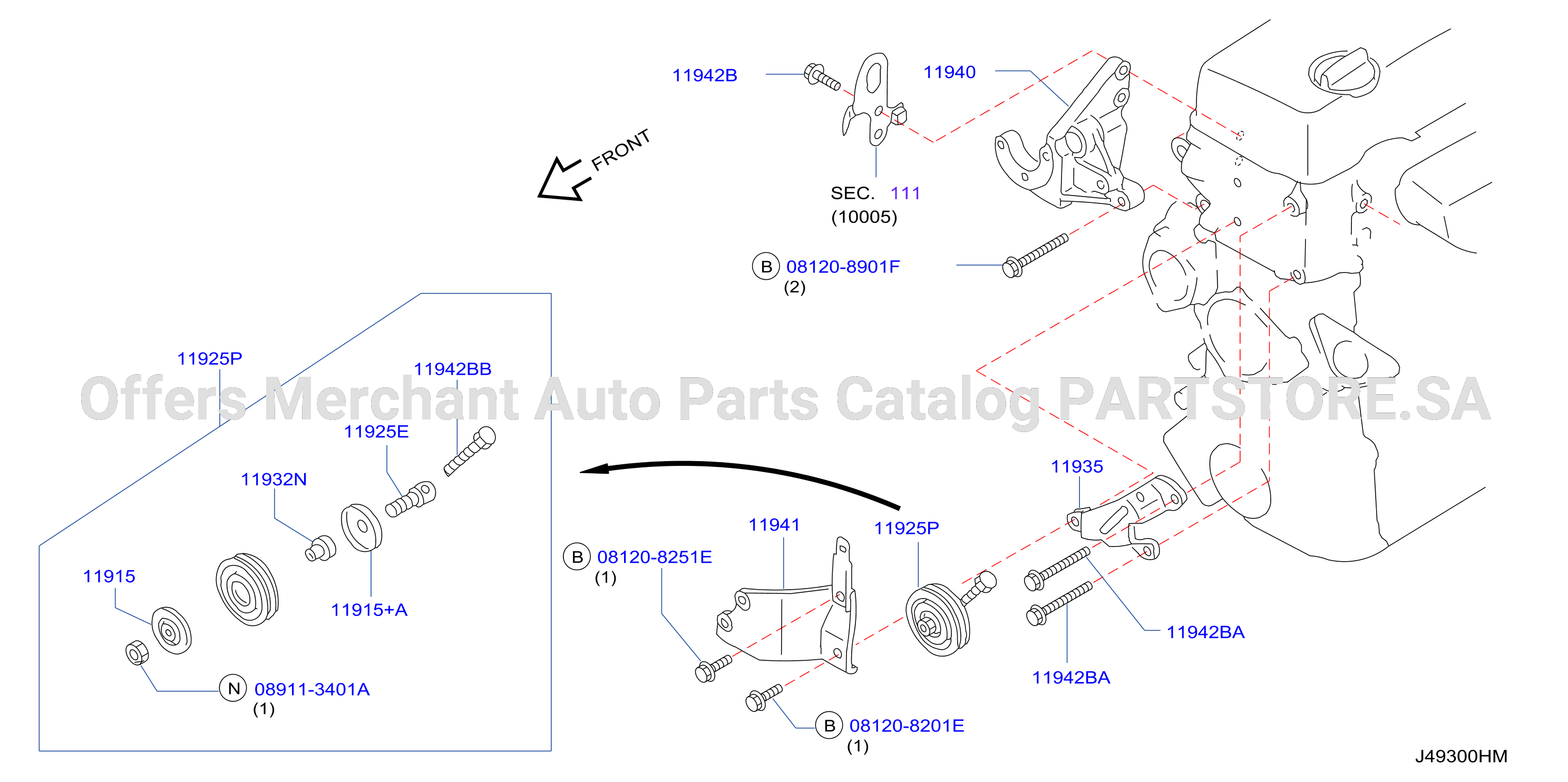 Power Steering Pump Mounting