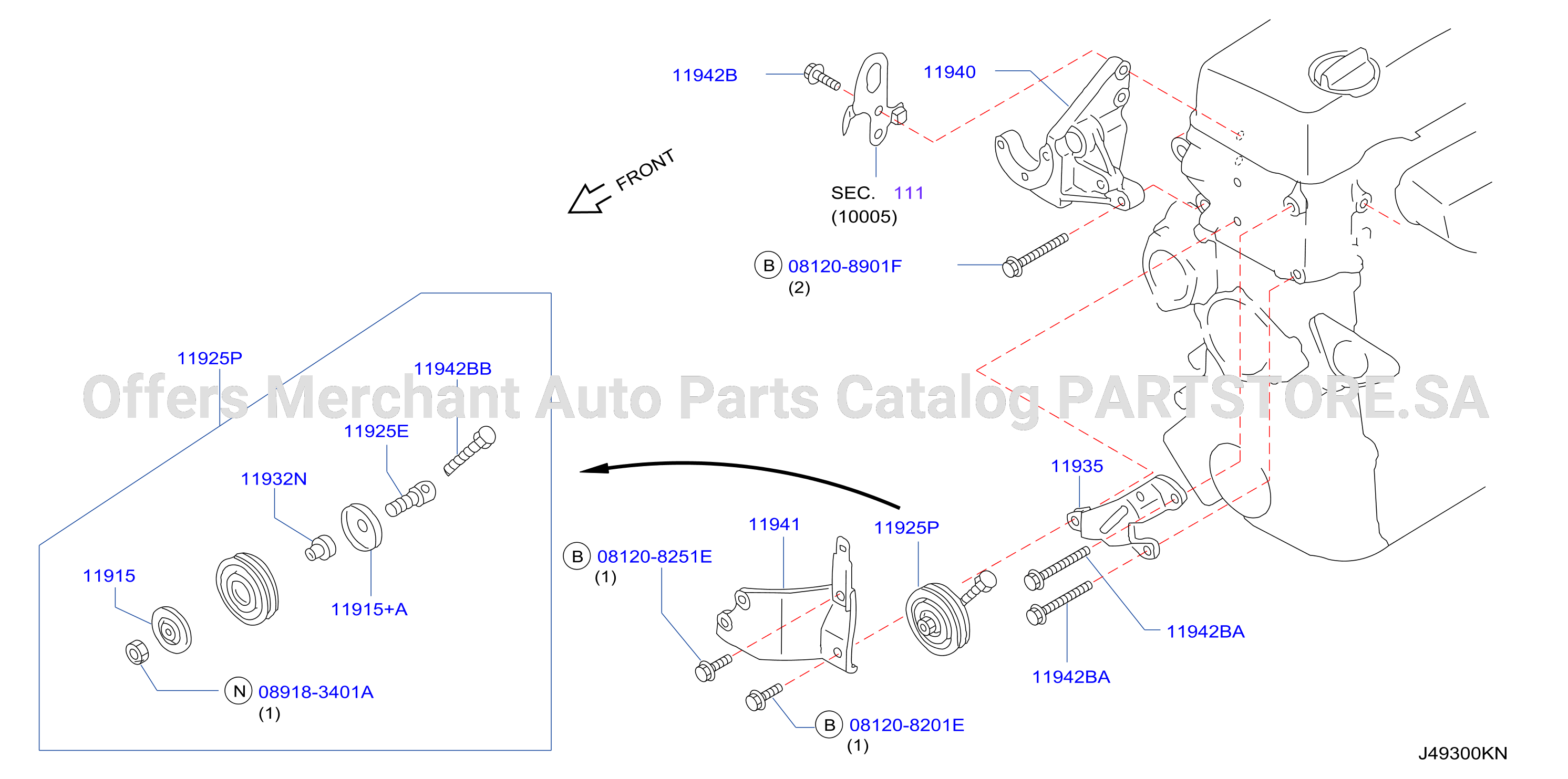 Power Steering Pump Mounting