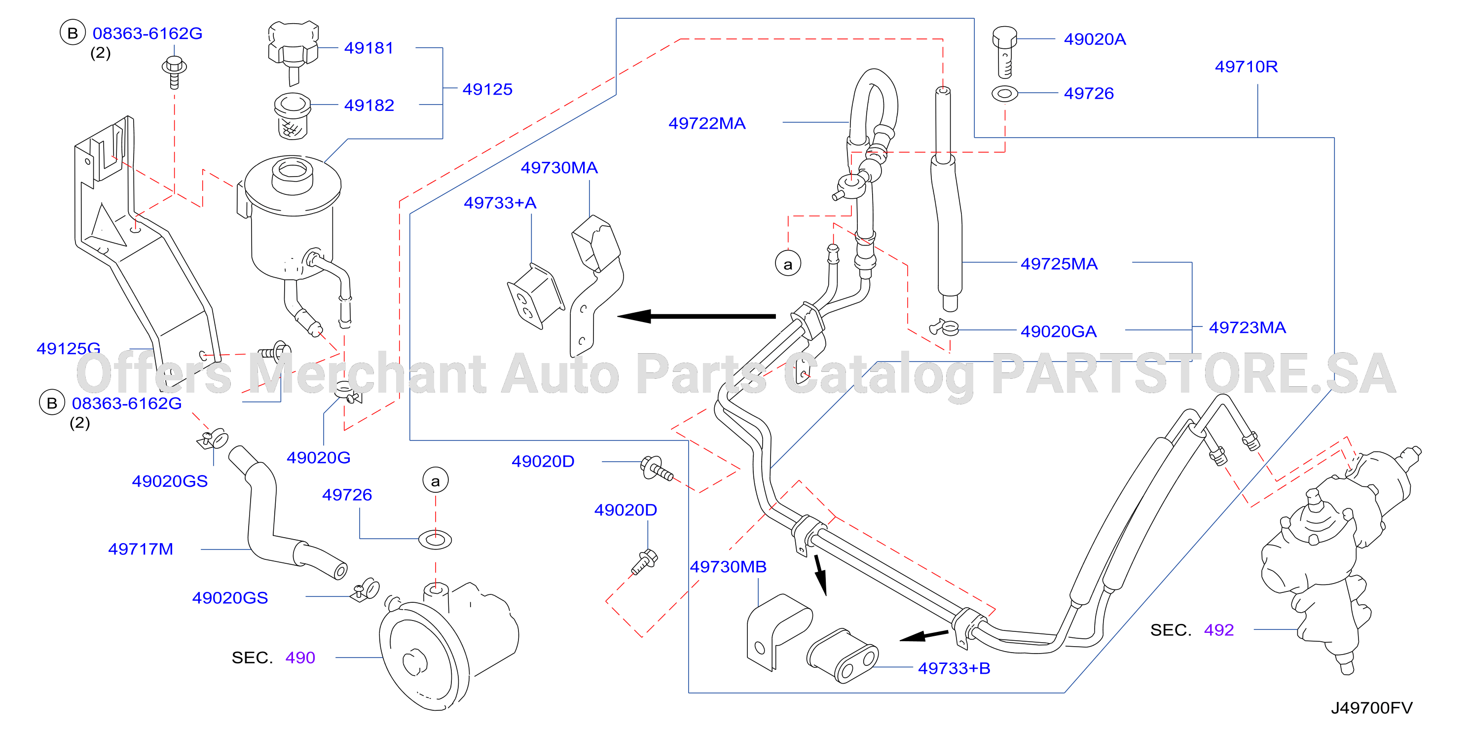 Power Steering Piping F / Power Steering