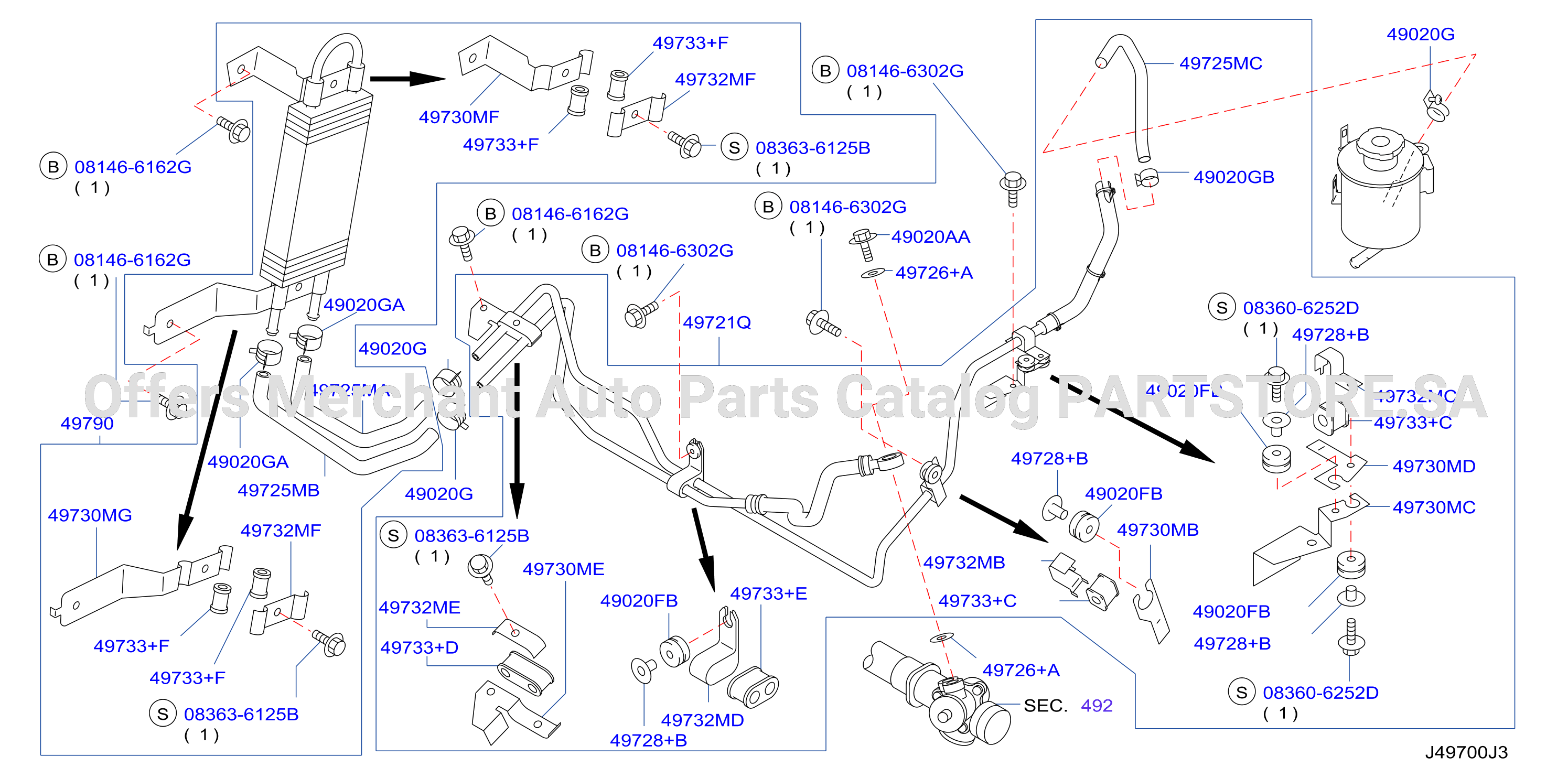Power Steering Piping F / Mest Part 2