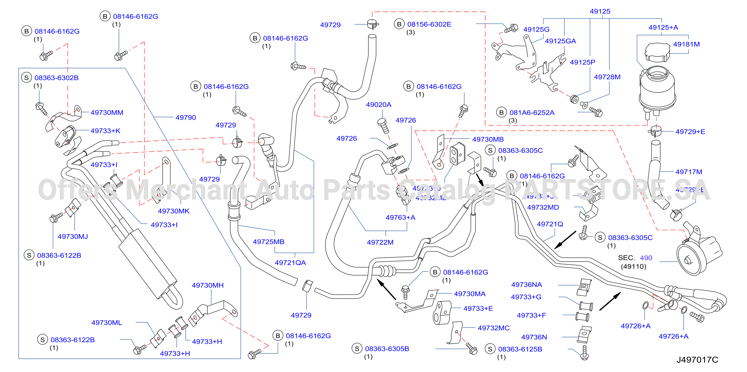 Power Steering Piping