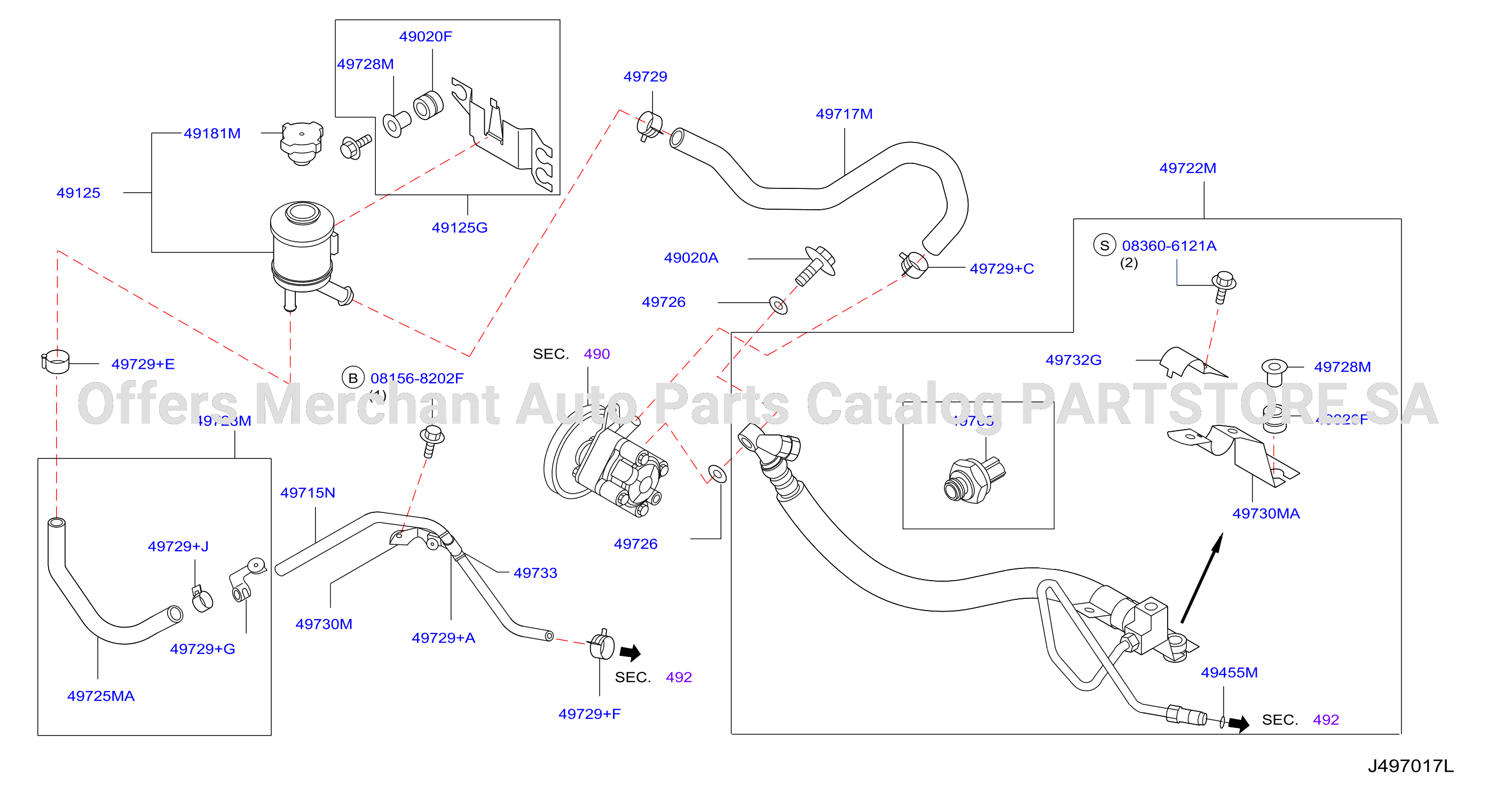 Power Steering Piping No 1