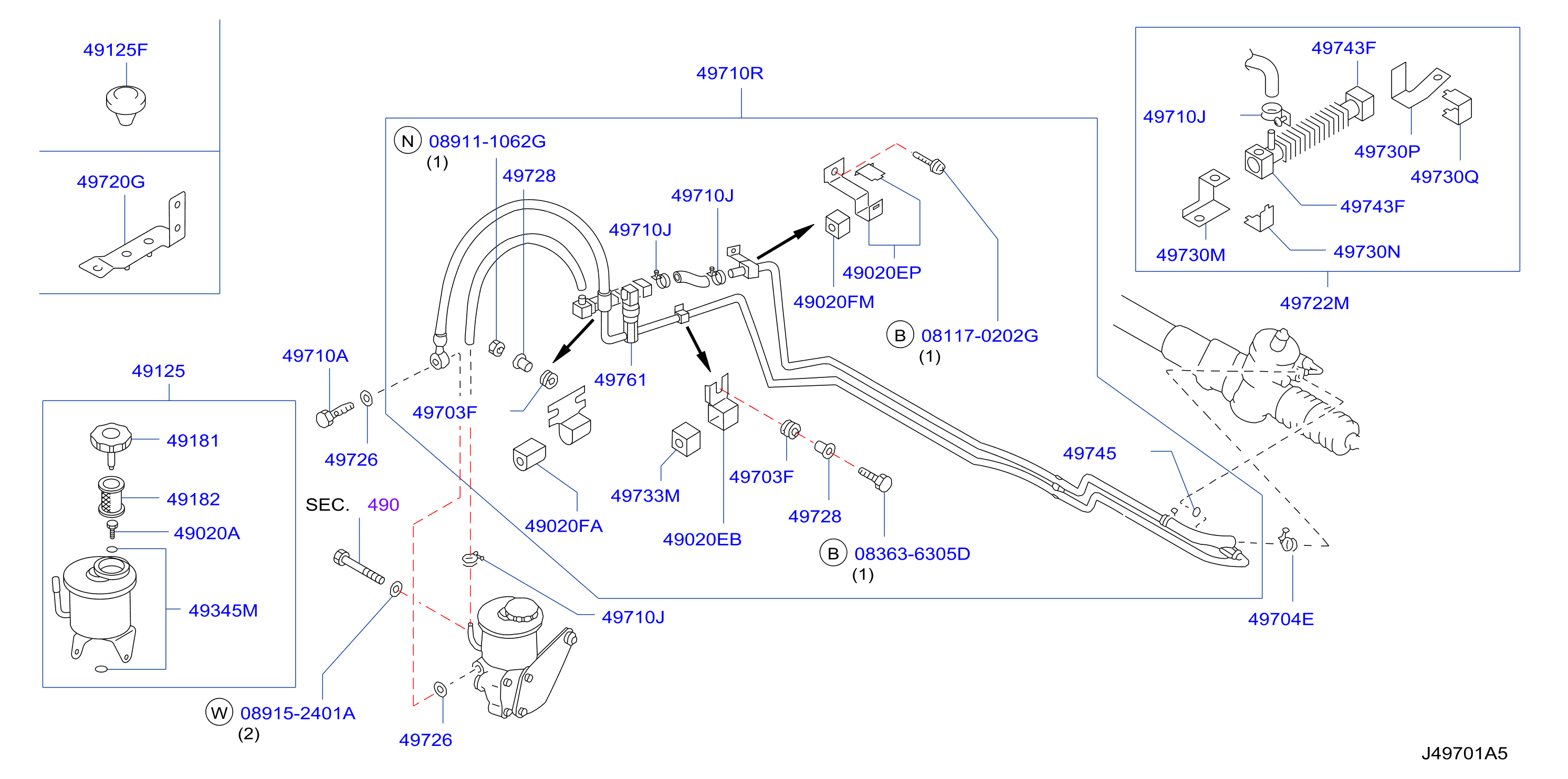 Power Steering Piping E16E