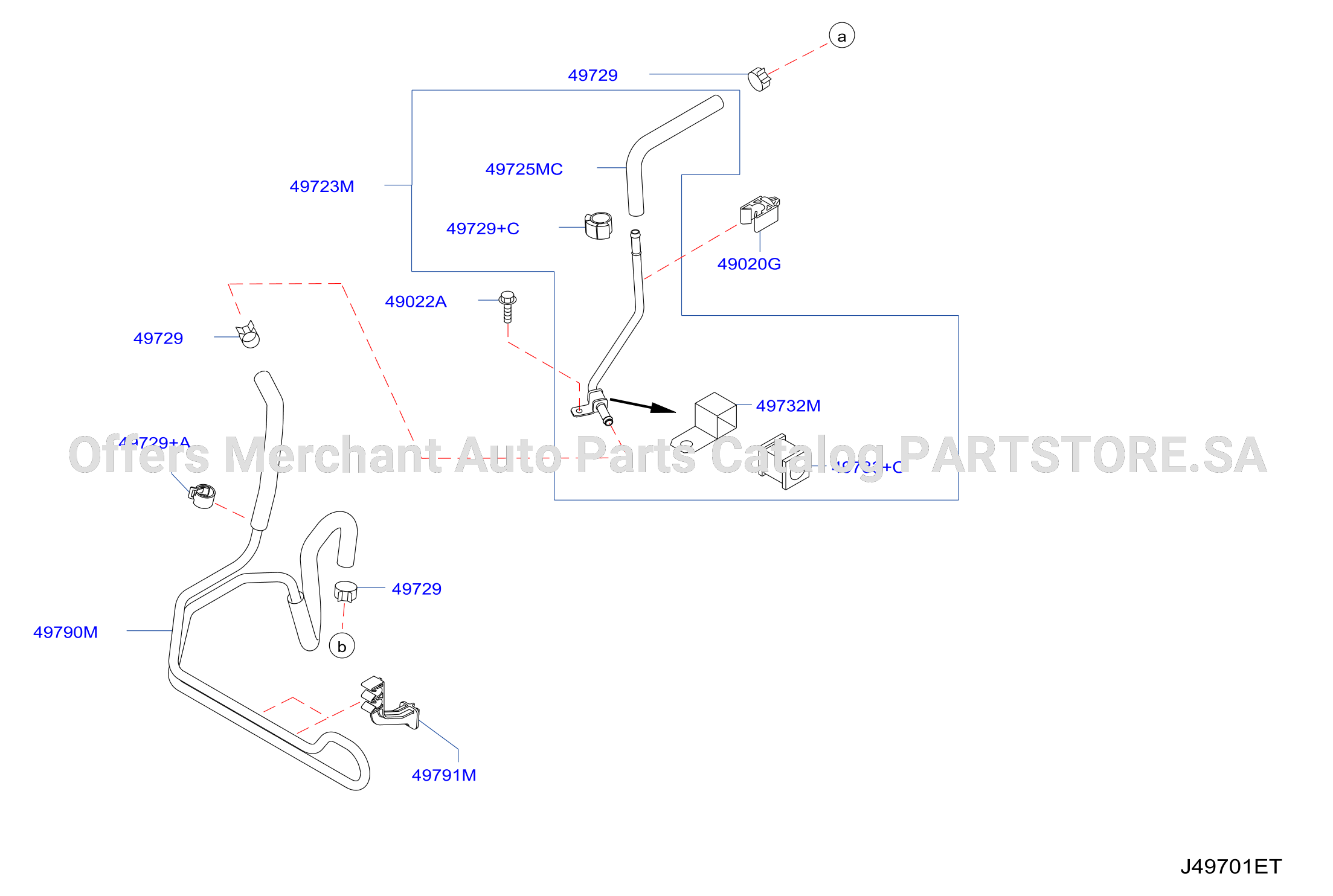 Power Steering Piping Suction