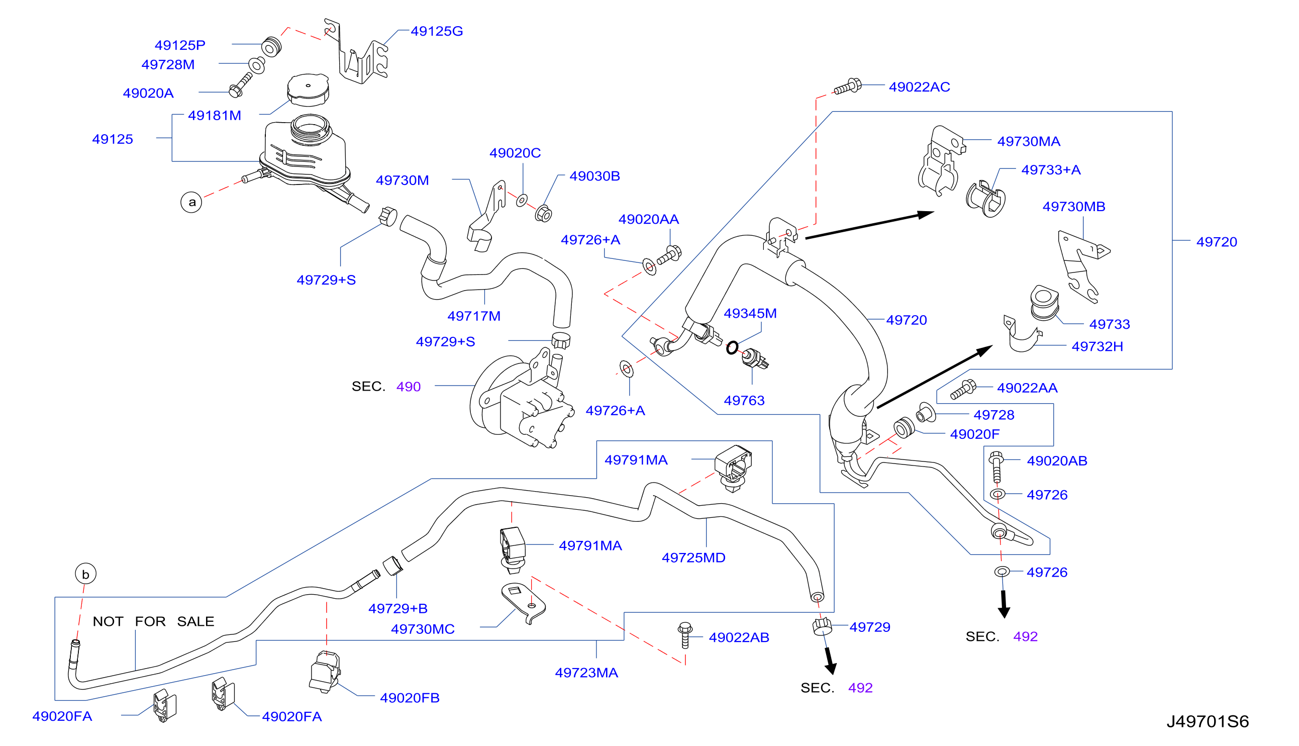 Power Steering Piping Pressure