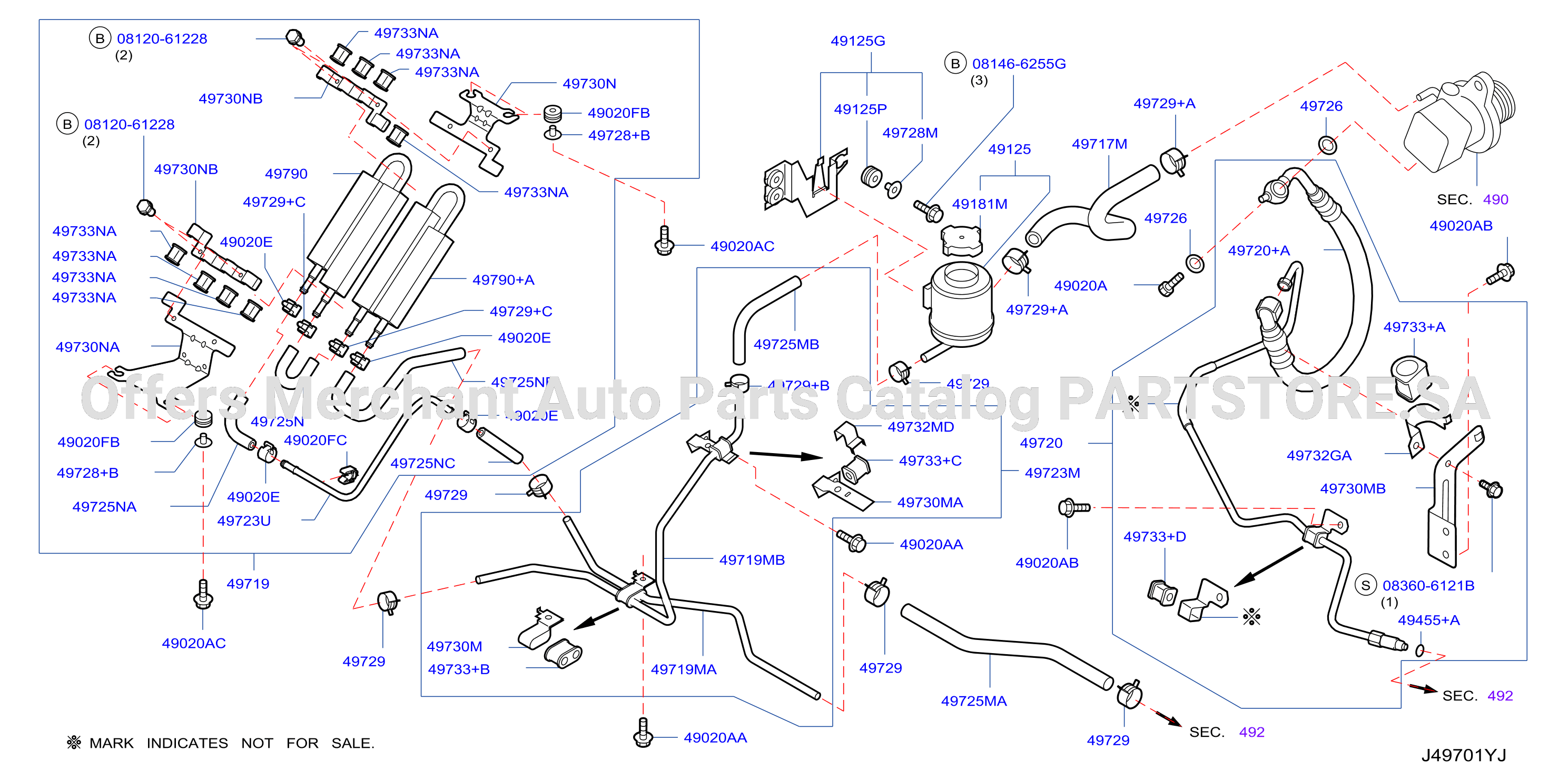 Power Steering Piping Turbo Zd30Ddti