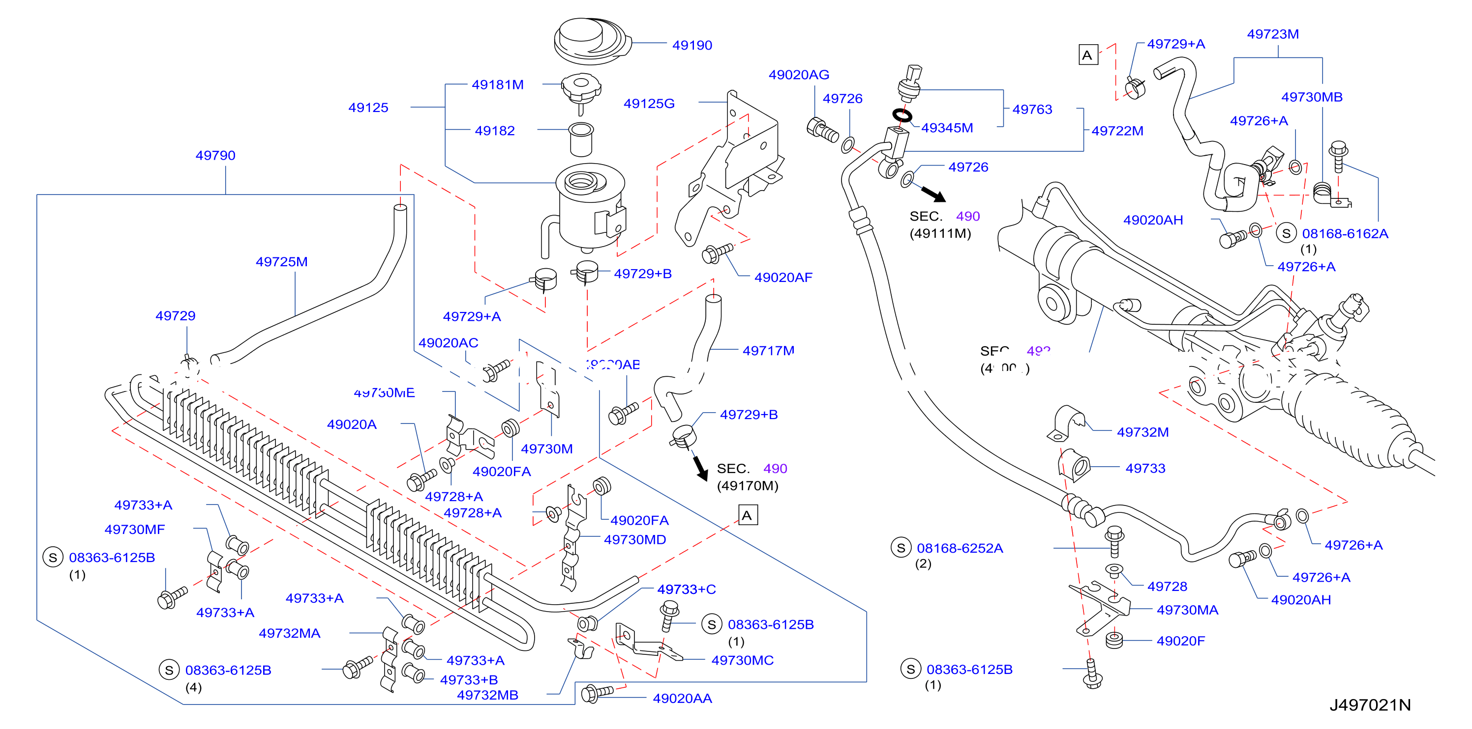 Power Steering Piping Power Steering