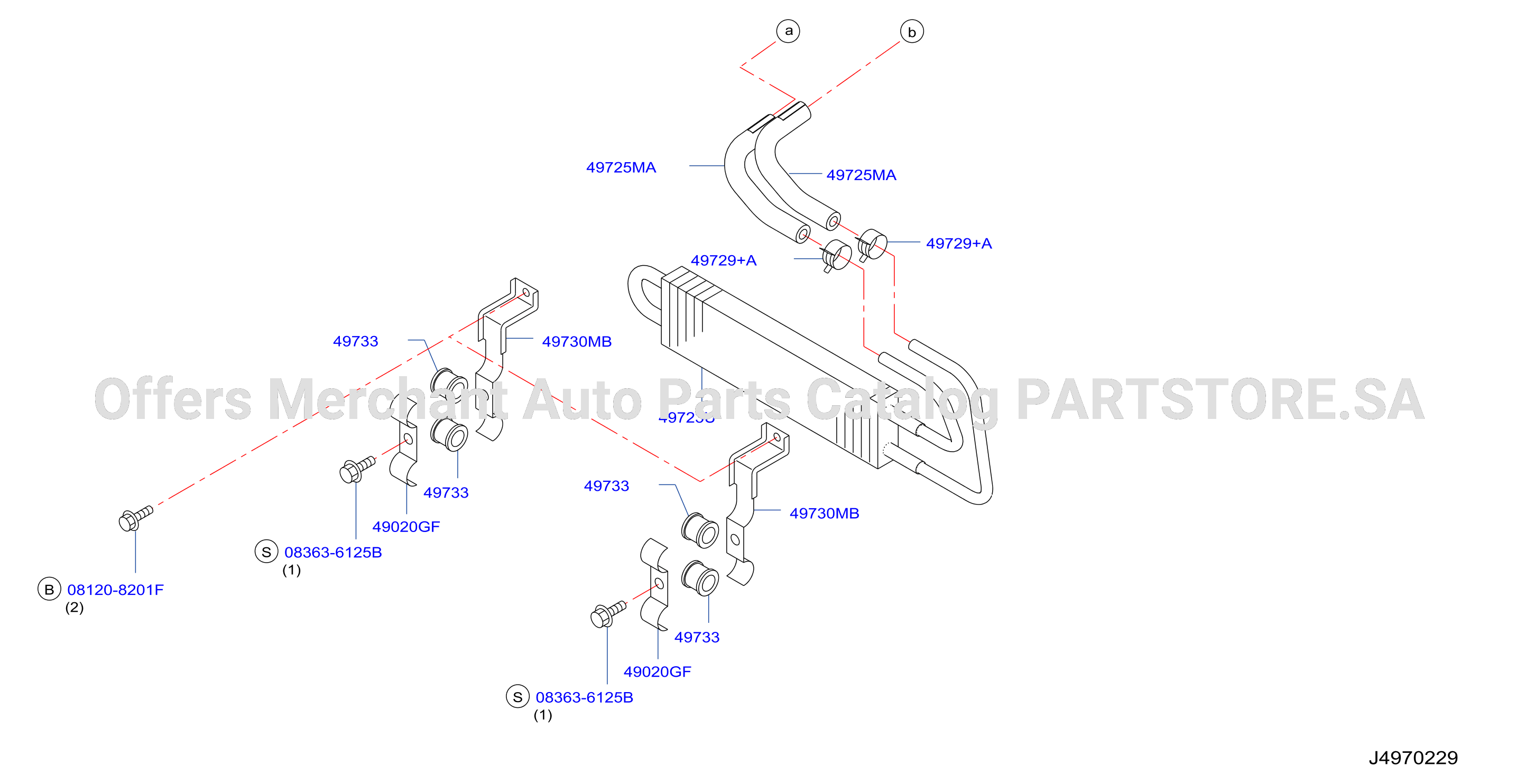 Power Steering Piping Cooler