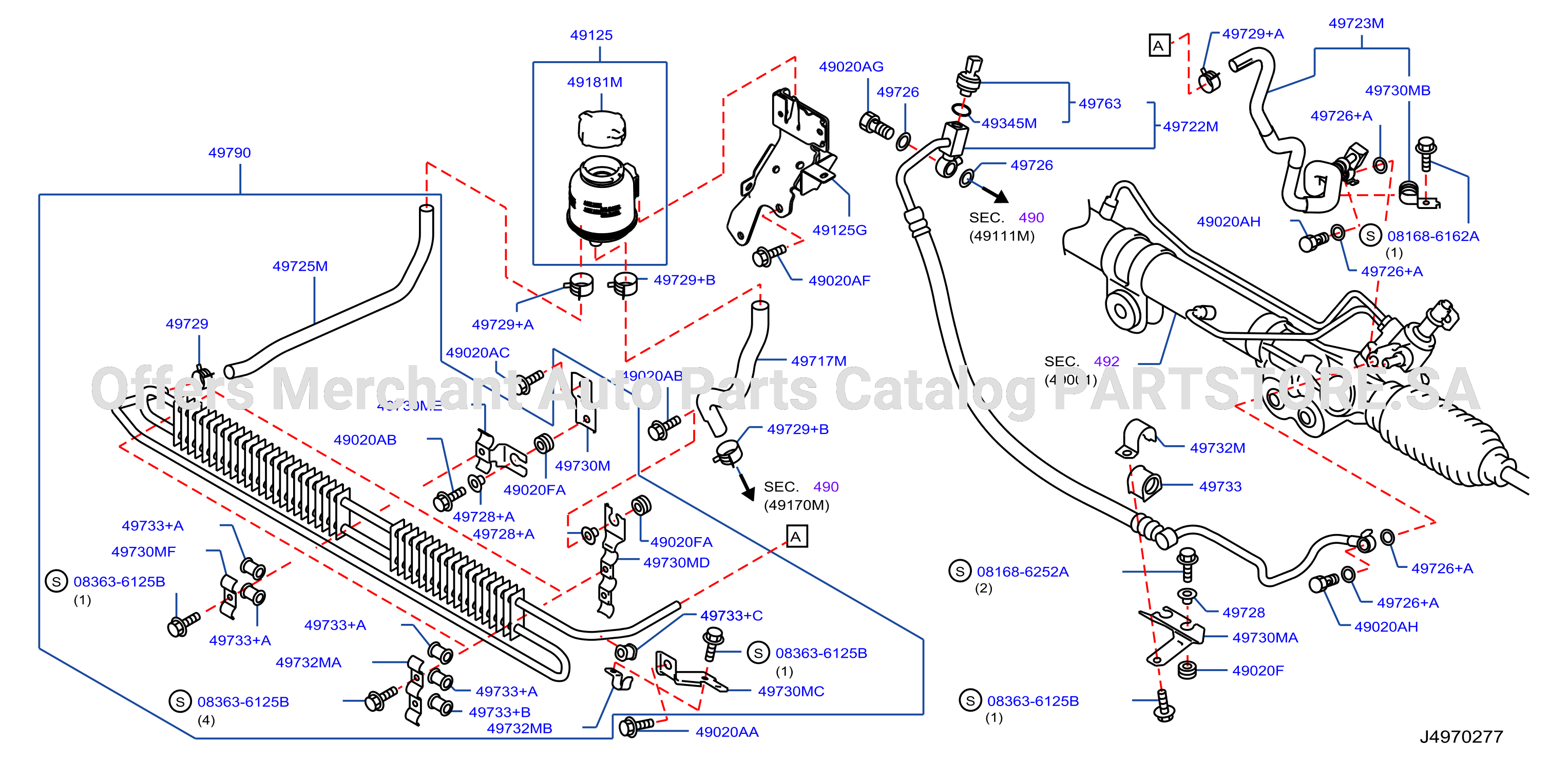 Power Steering Piping Power Steering