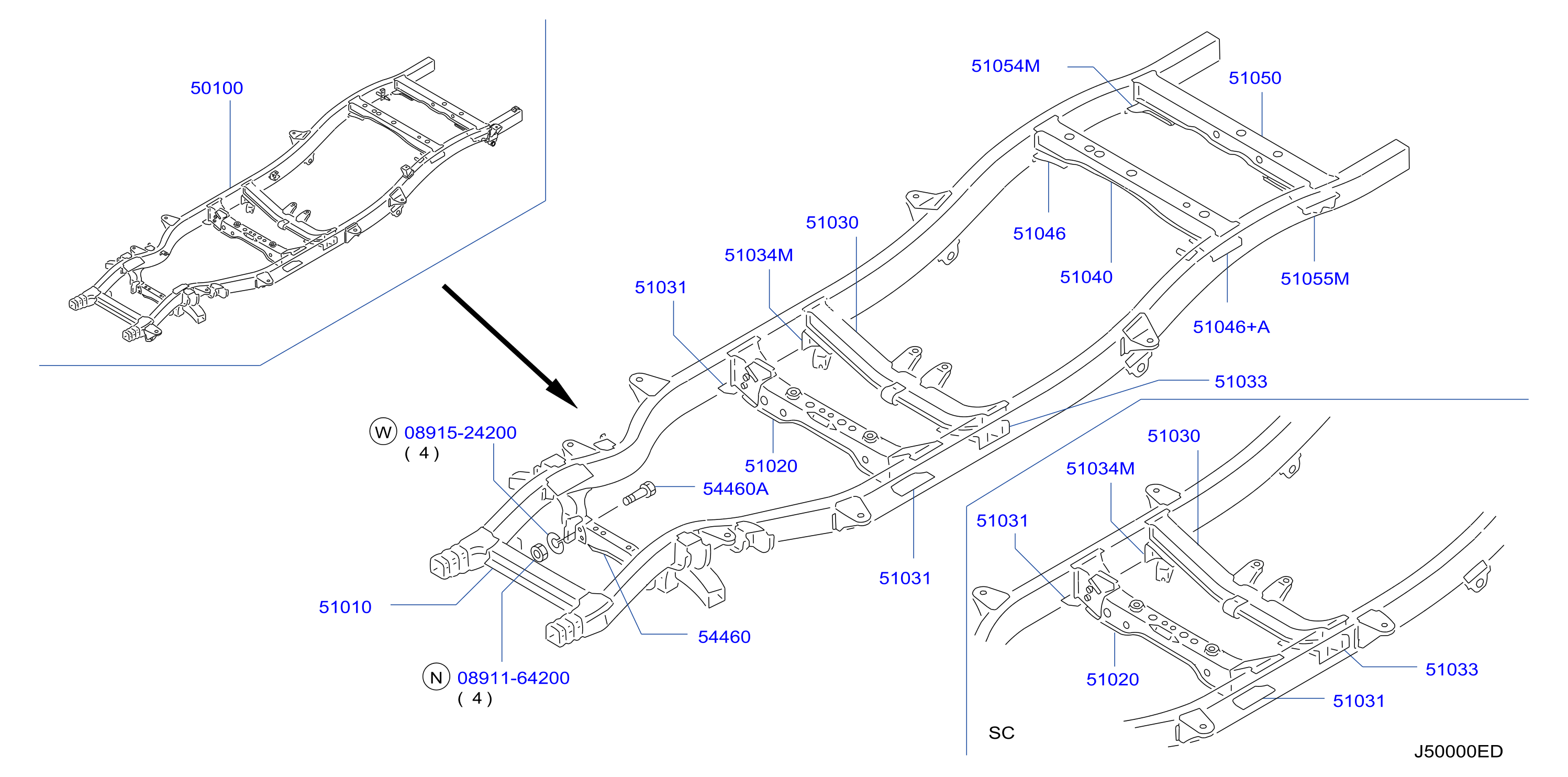 Frame Frame Assy Member Cross