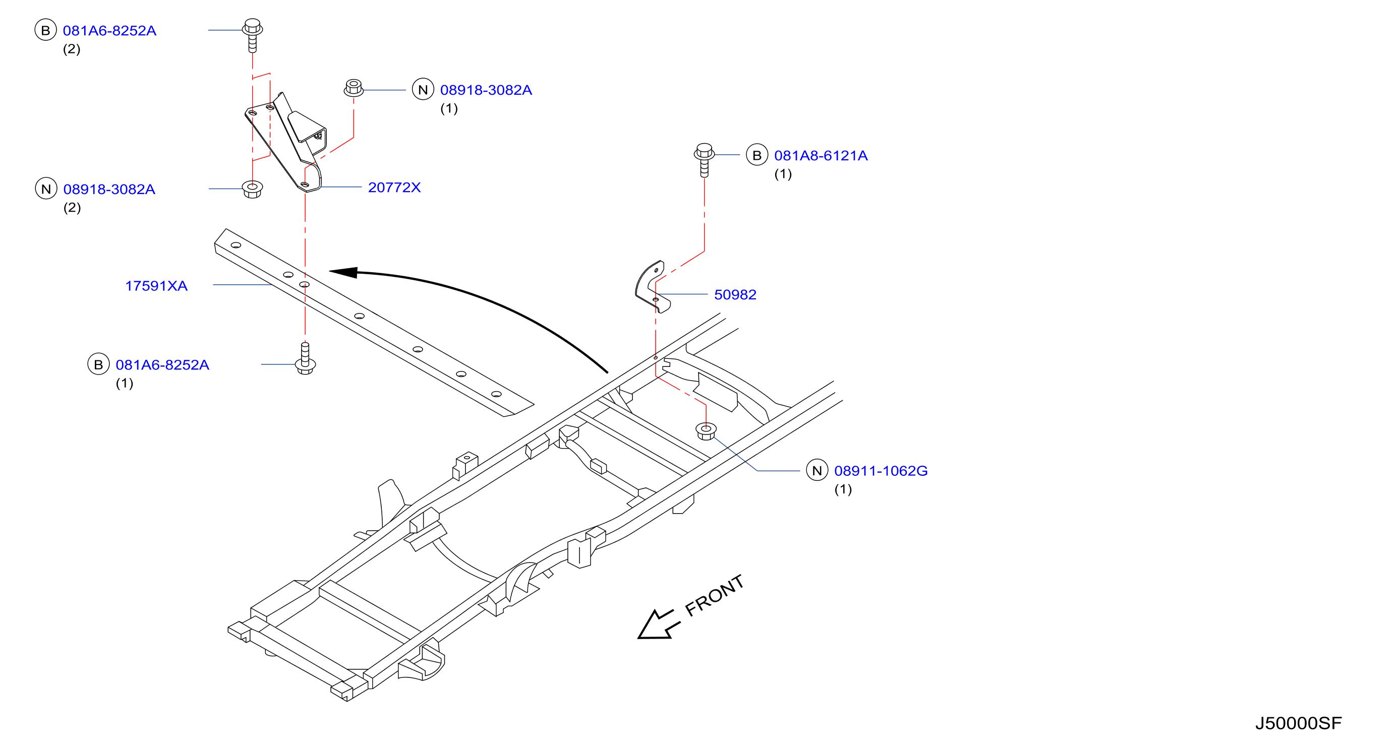 Frame Rear Bracket Gcc Rege5