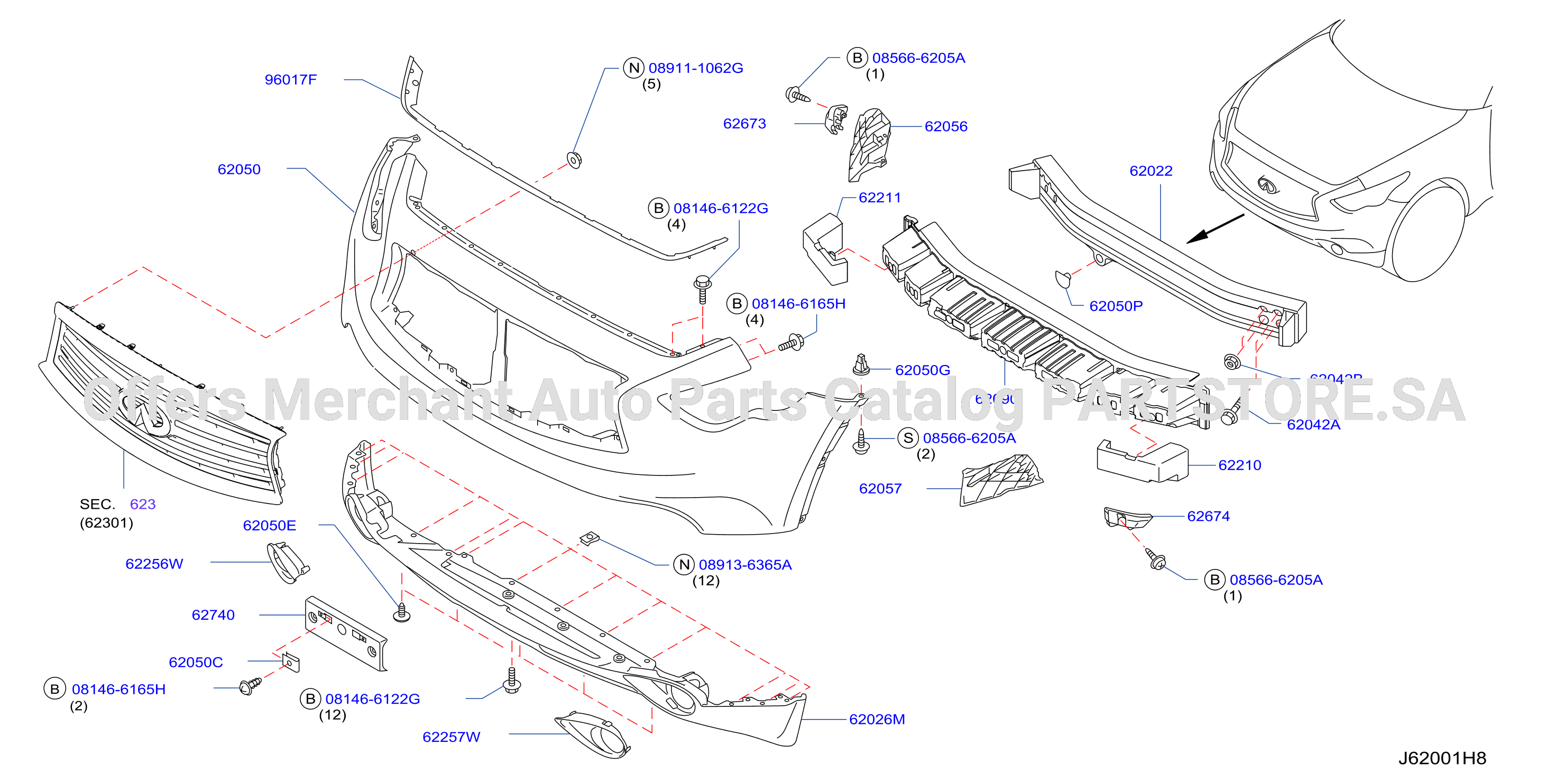 Front Bumper For Gom