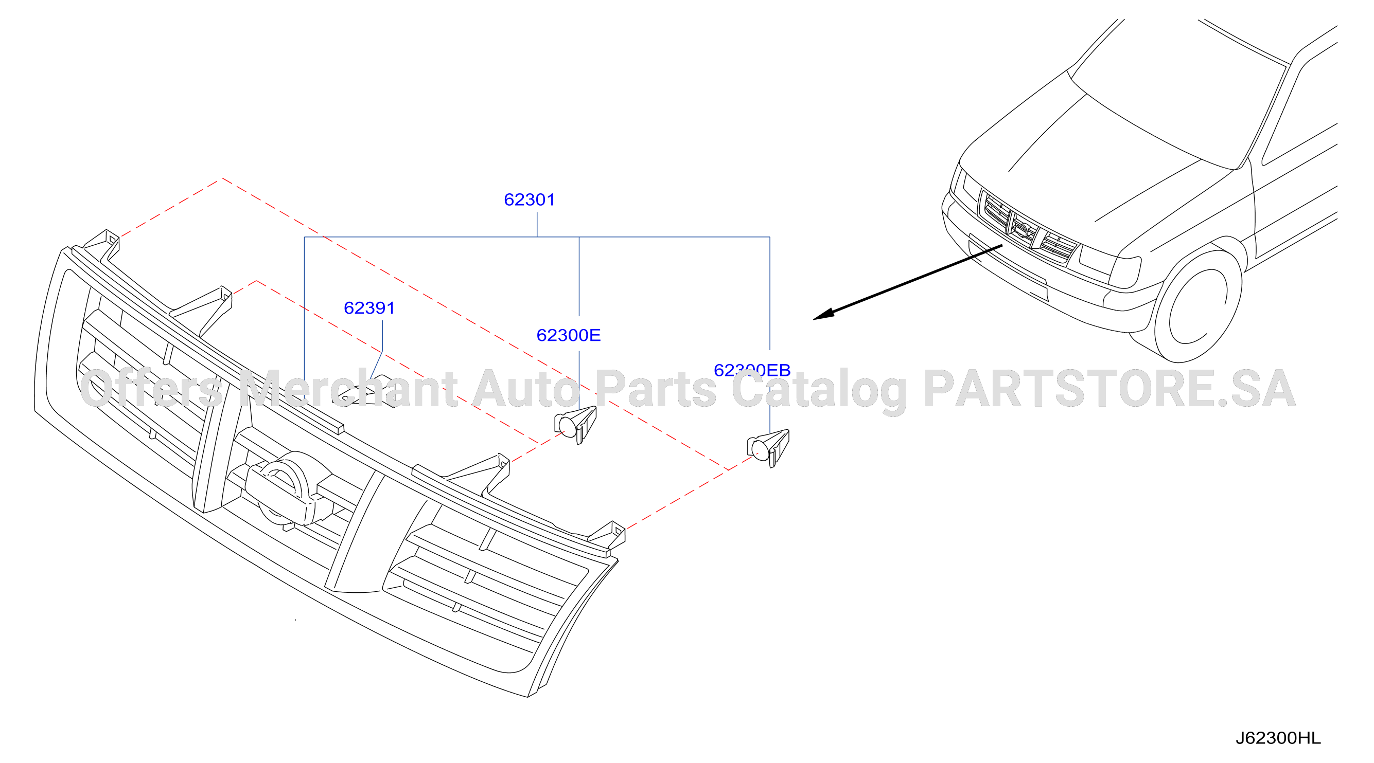 Front Grille W / Light Frame