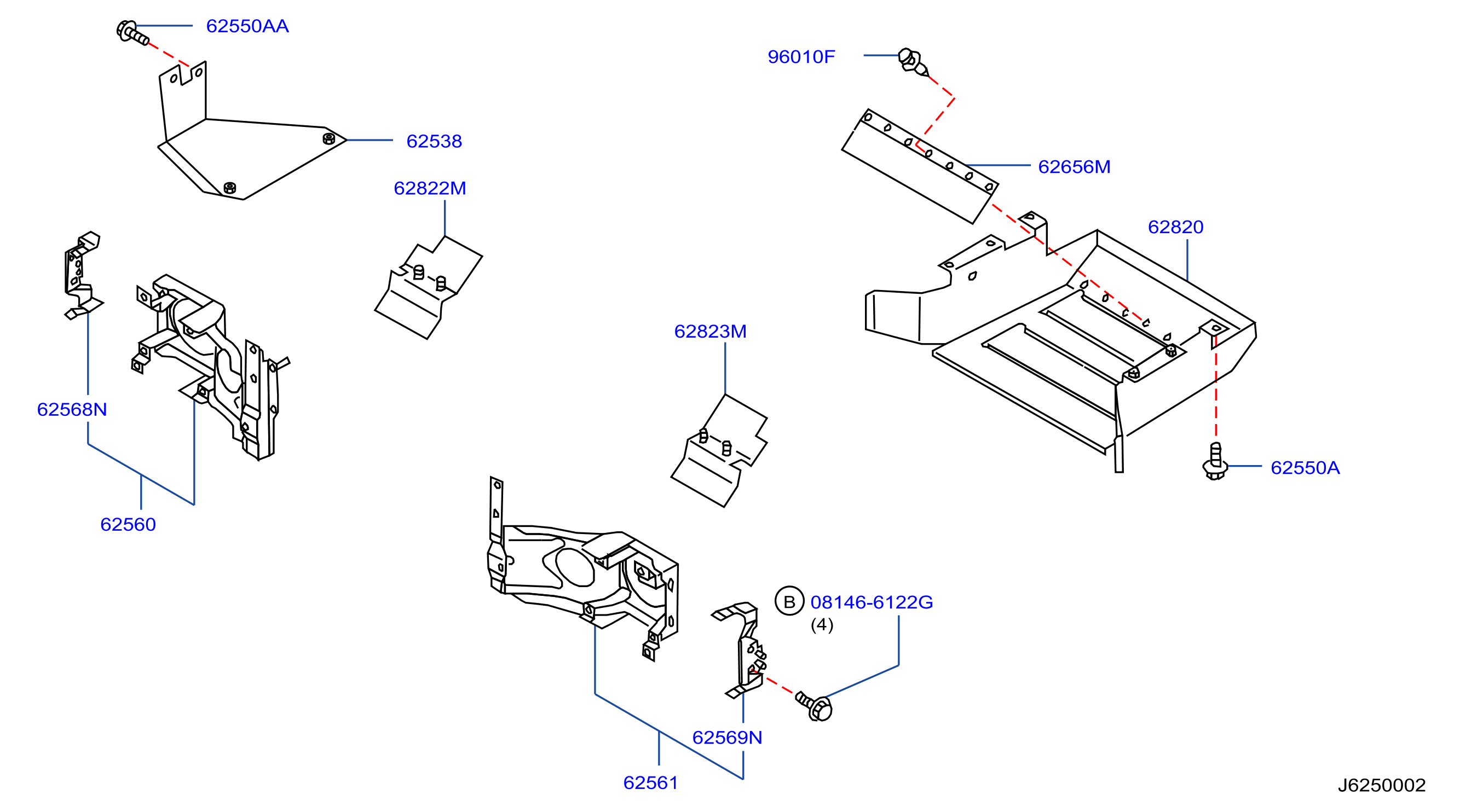 Front Apron Radiator Core Support