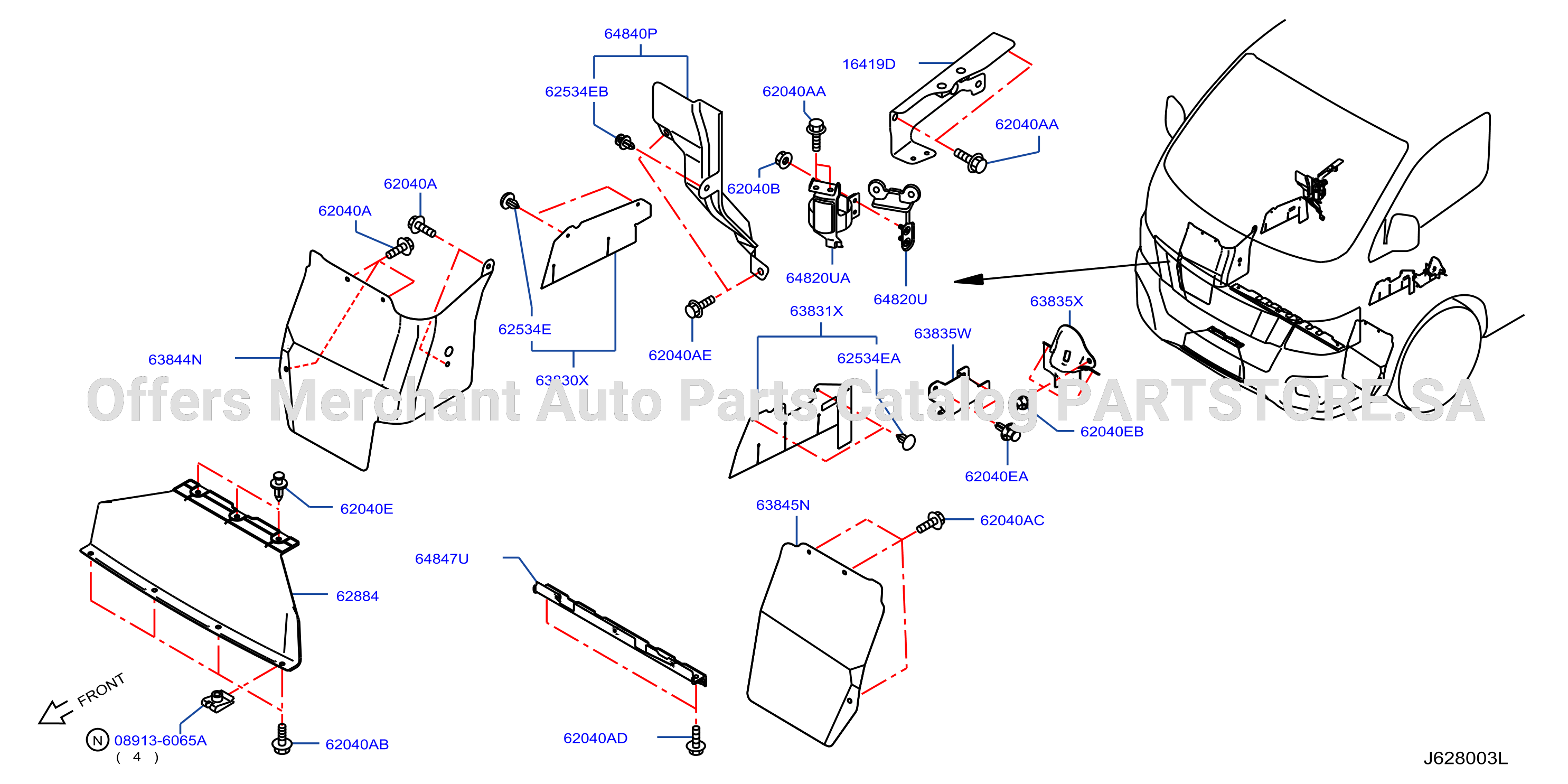 Front Panel Fitting Yd25Ddti