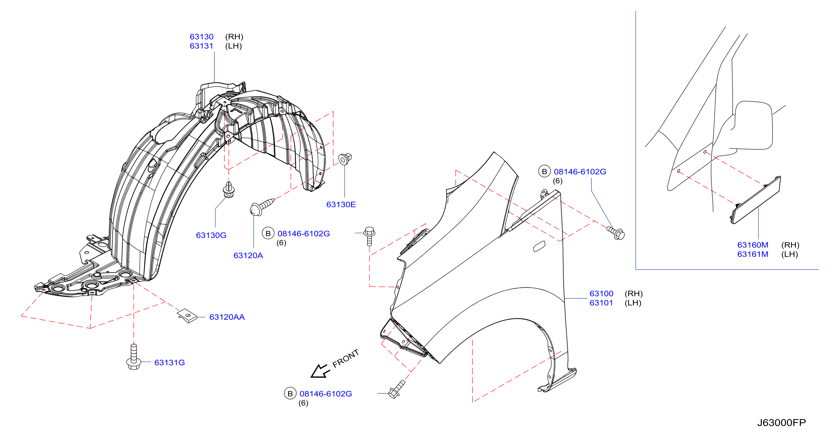 Front Fender Fitting