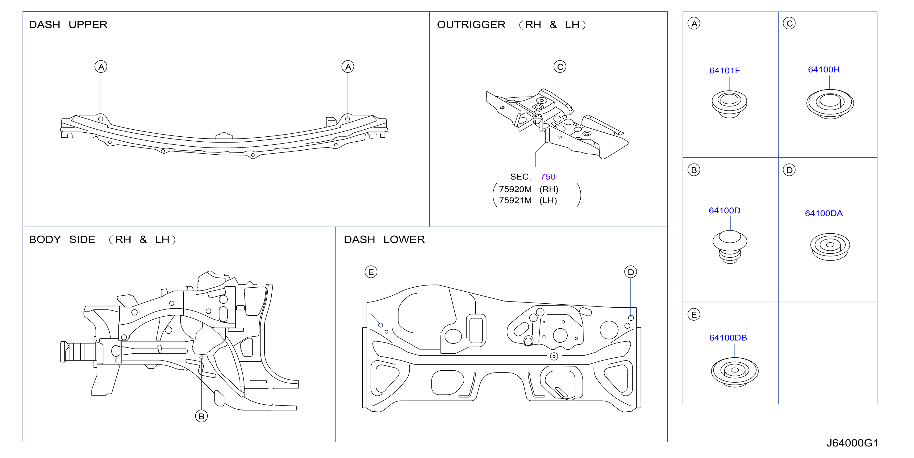 Hood Ledge Fitting Plug