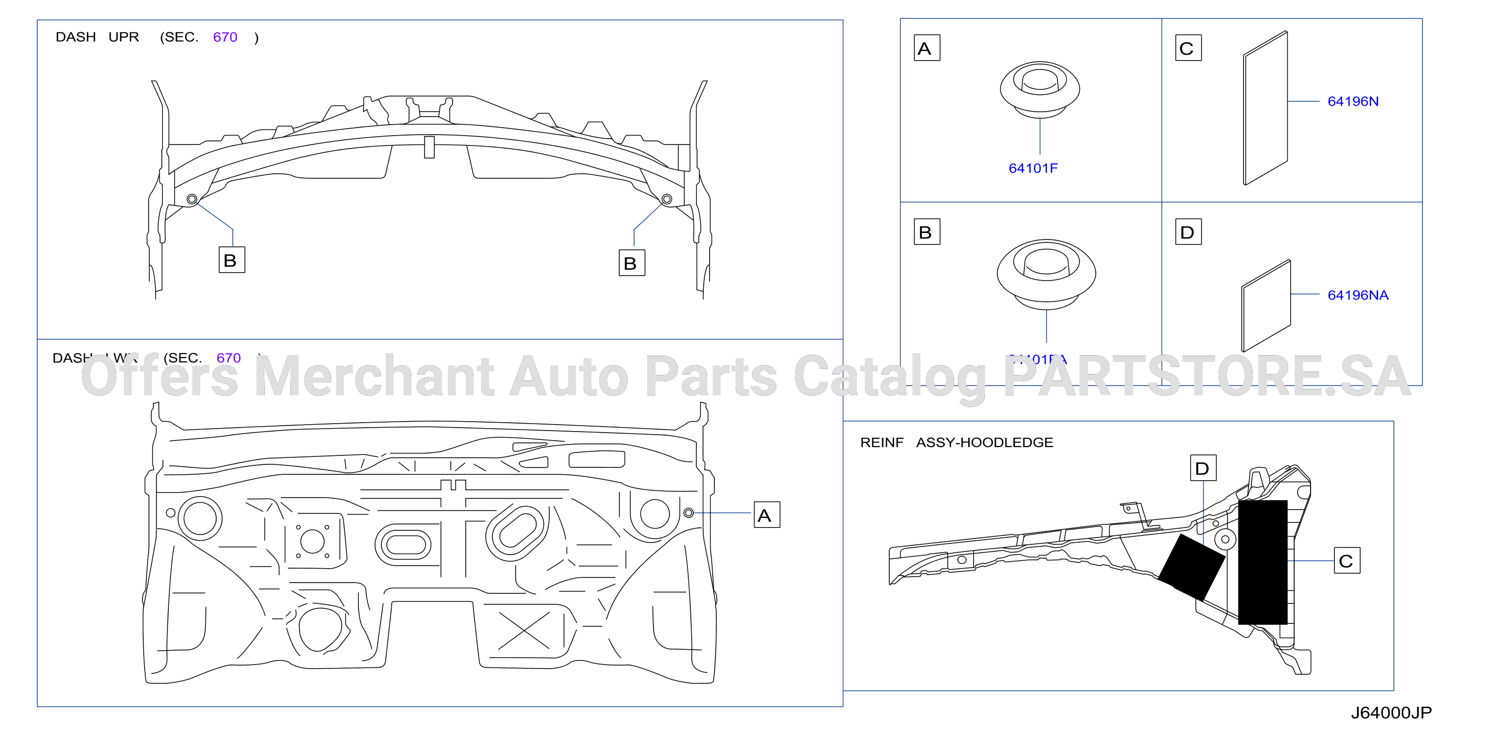 Hood Ledge Fitting Plug