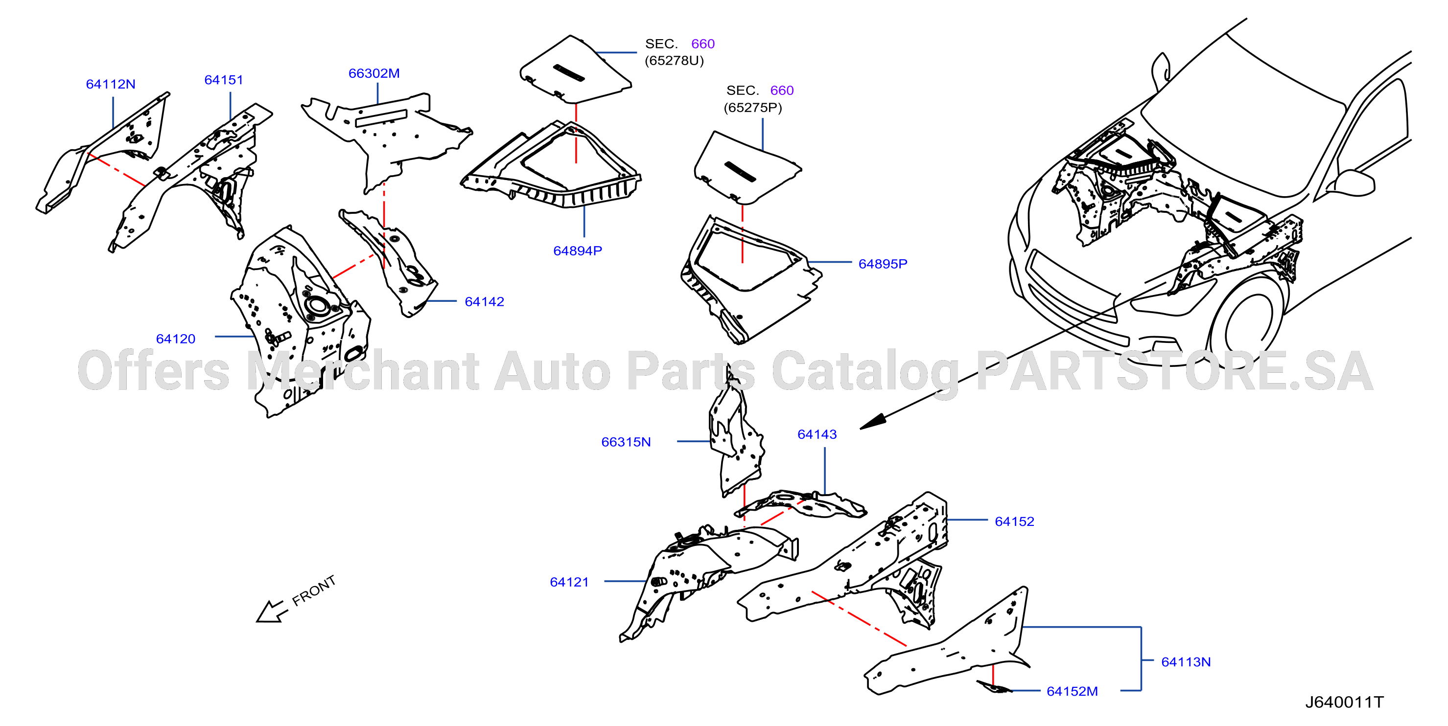 Hood Ledge Fitting Fitting Parts