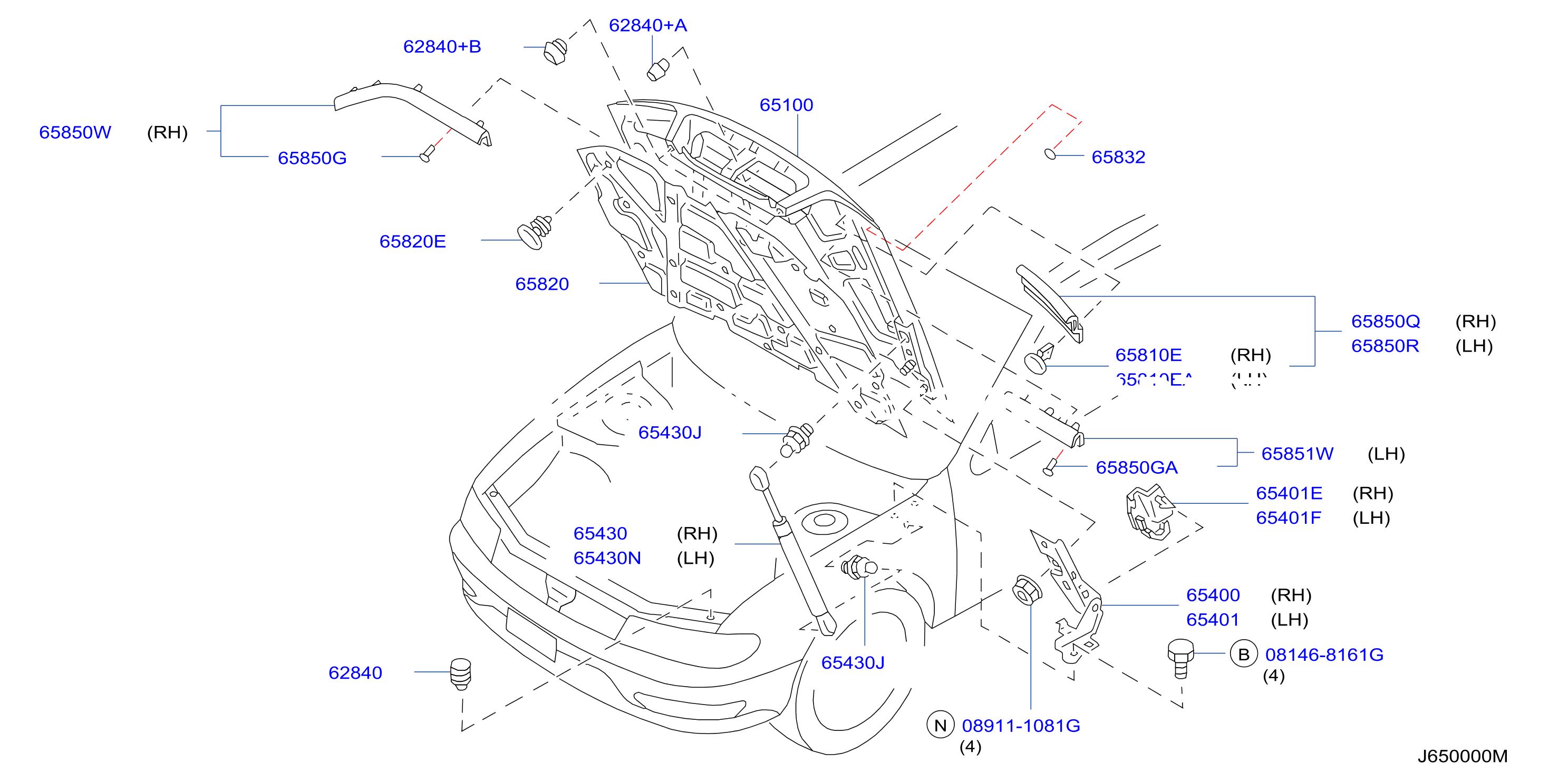 Hood Panel Hinge Fitting